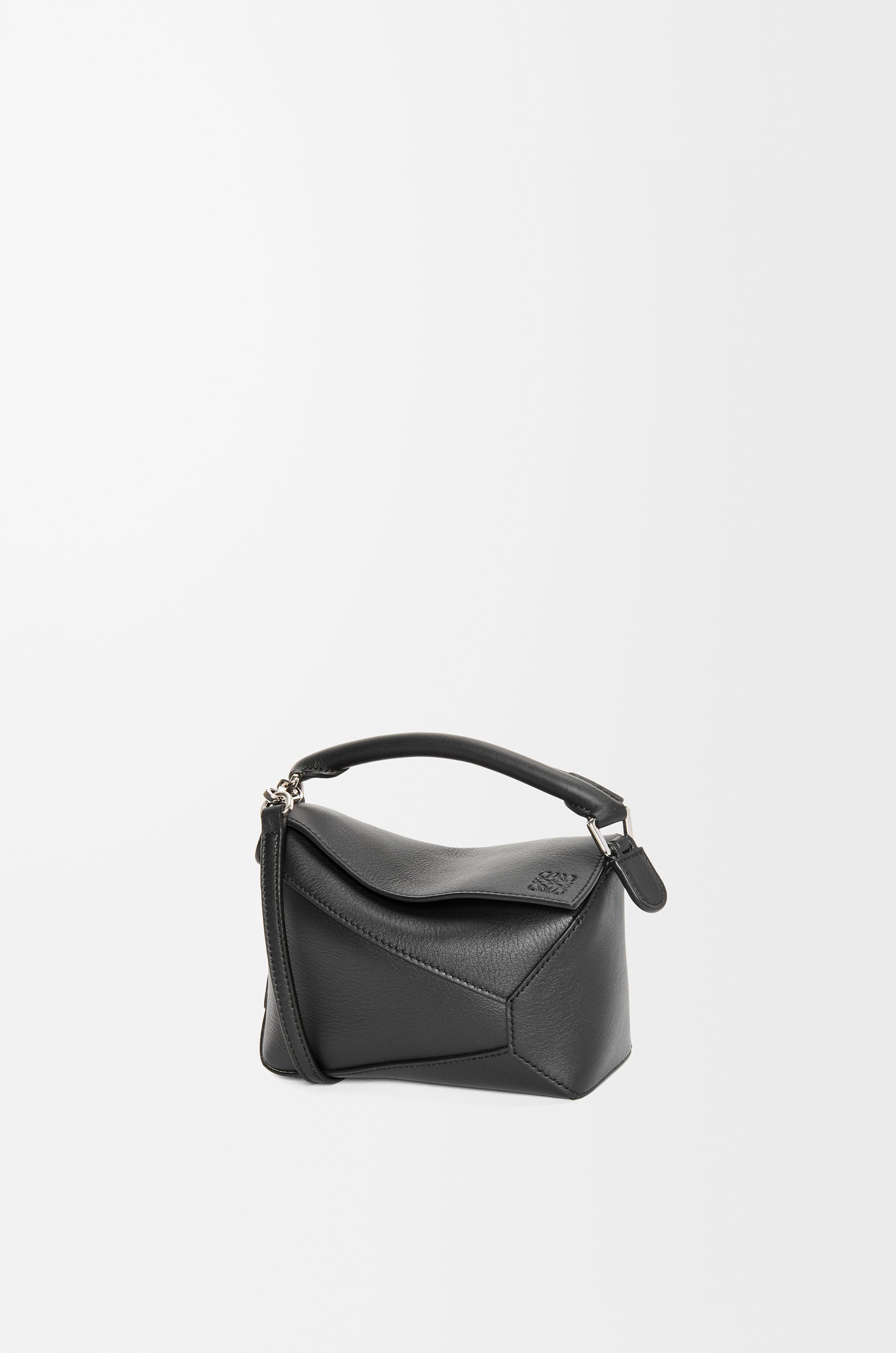 LOEWE black Mini Leather Camera Bag