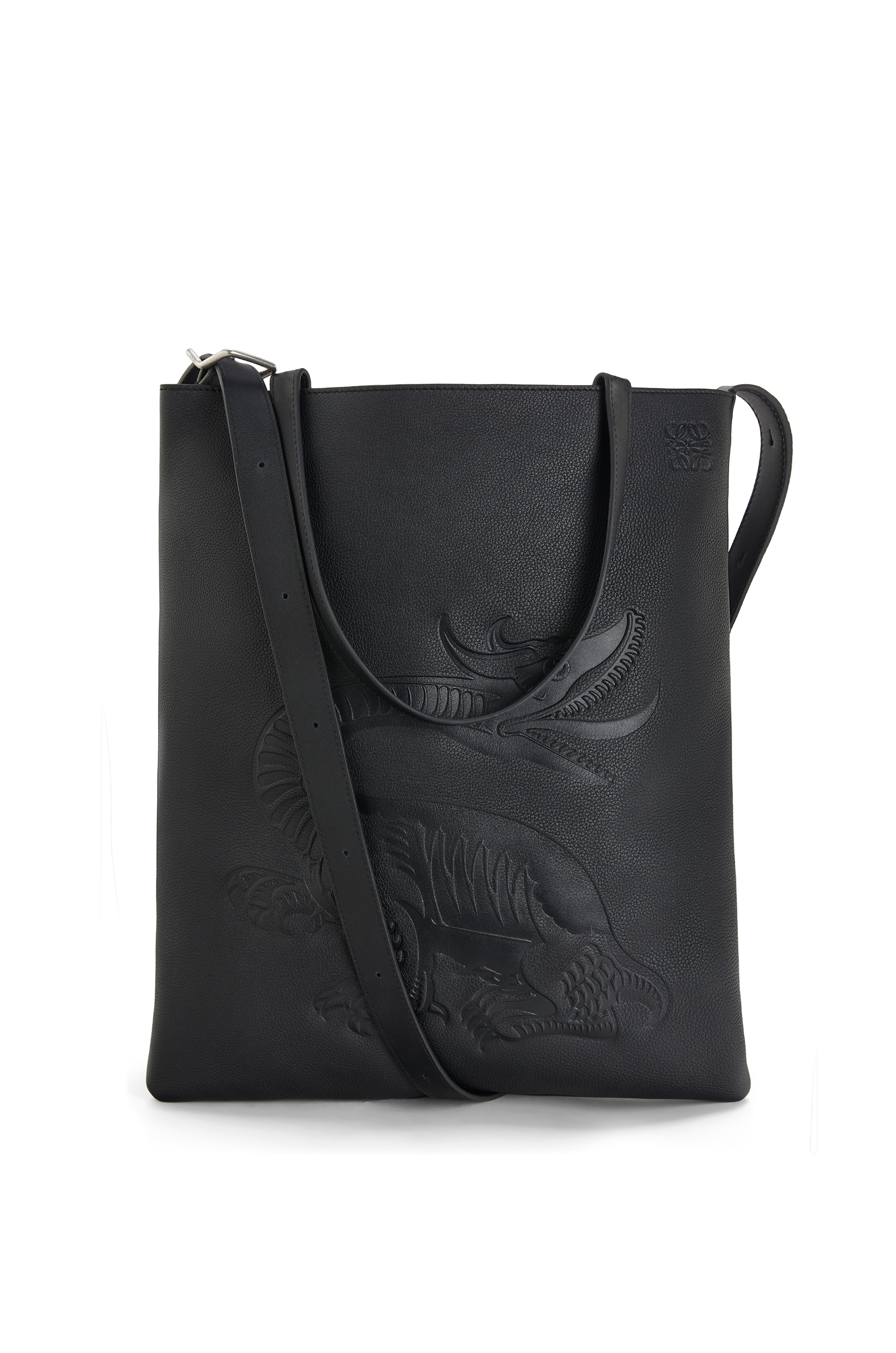 leather vertical tote