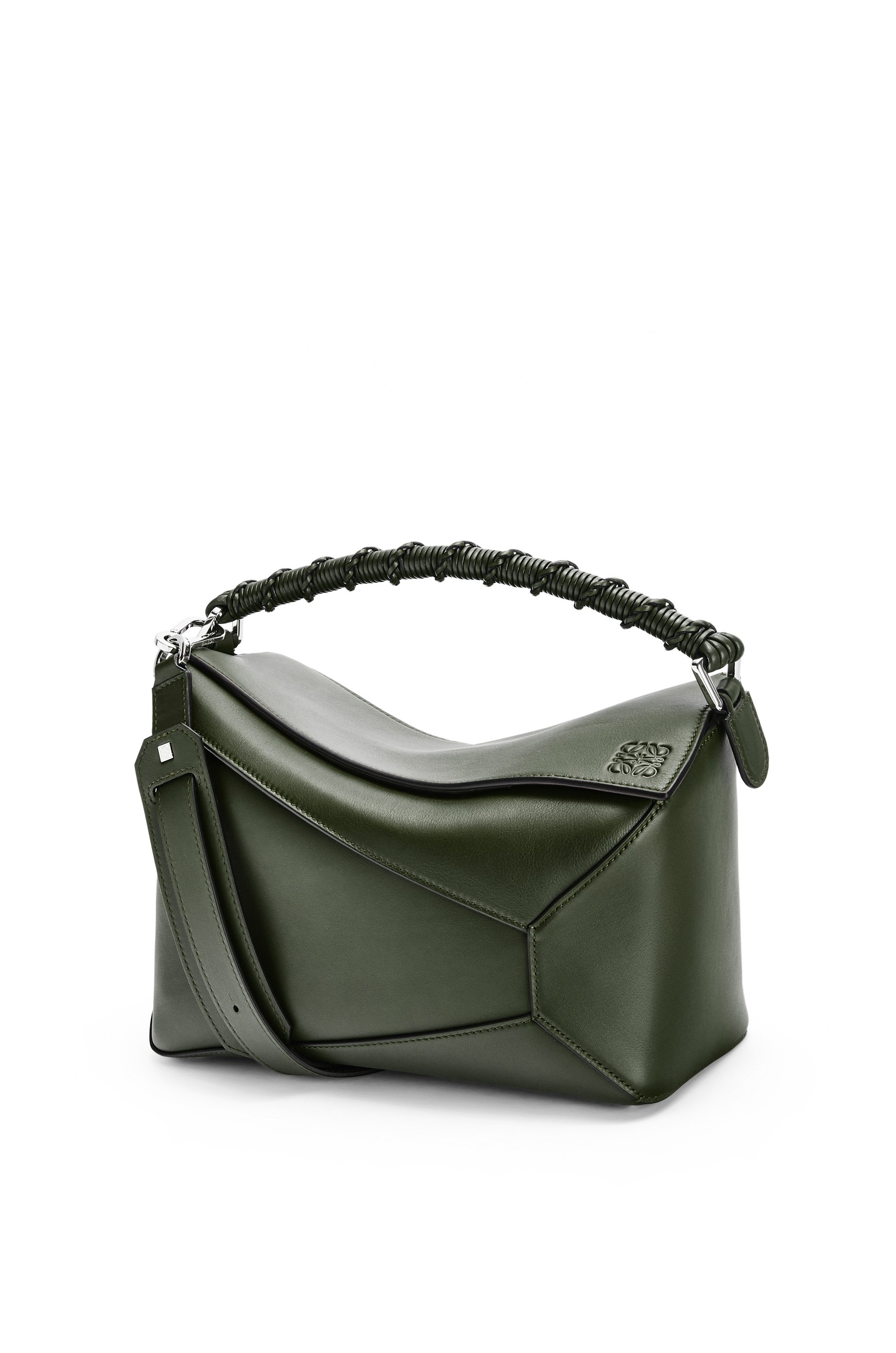 loewe silver puzzle bag