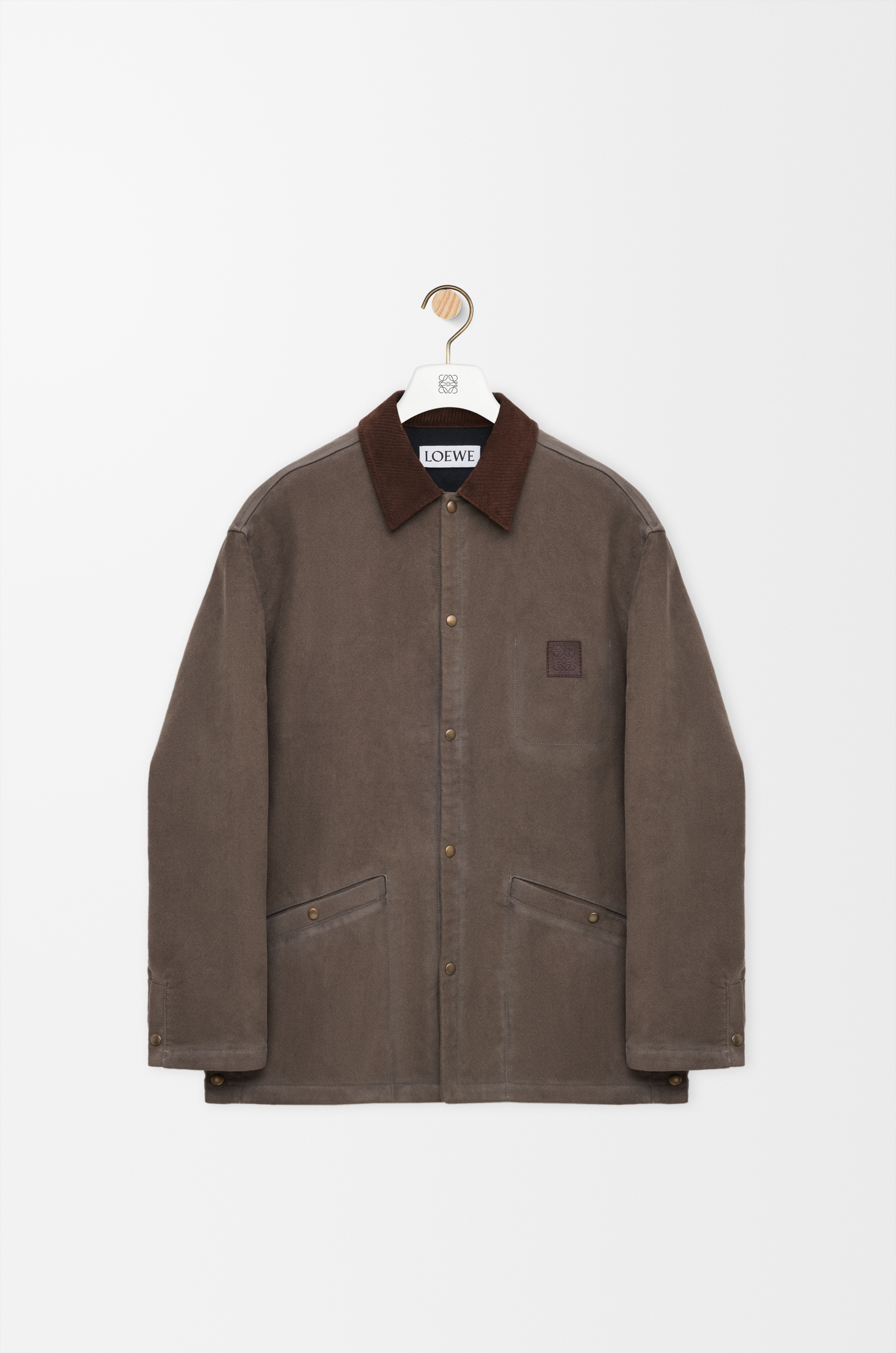 オーバーシャツ（コットンブレンド） ブラウン - LOEWE Japan official
