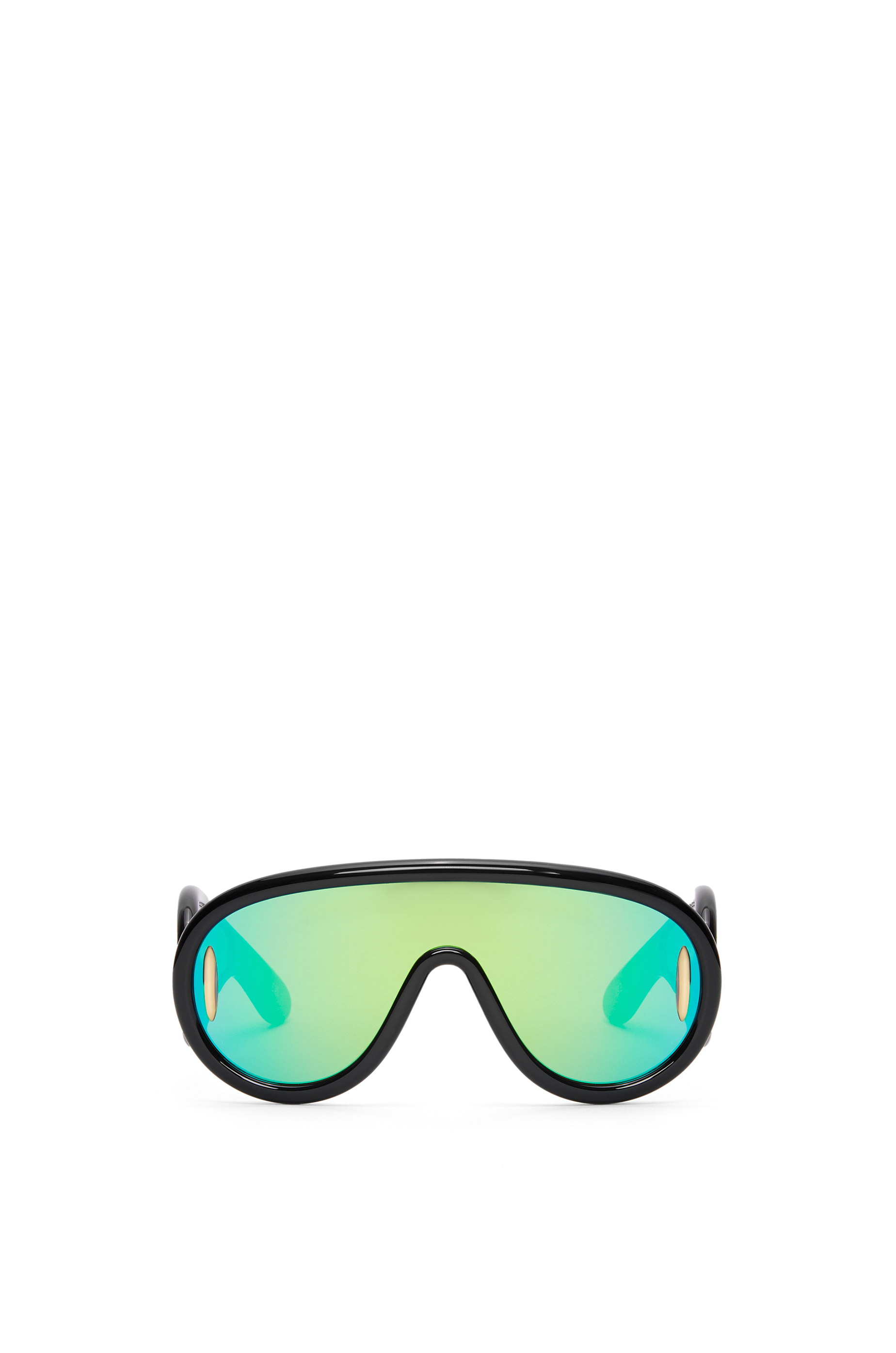 Wave mask sunglasses Shiny Black - LOEWE