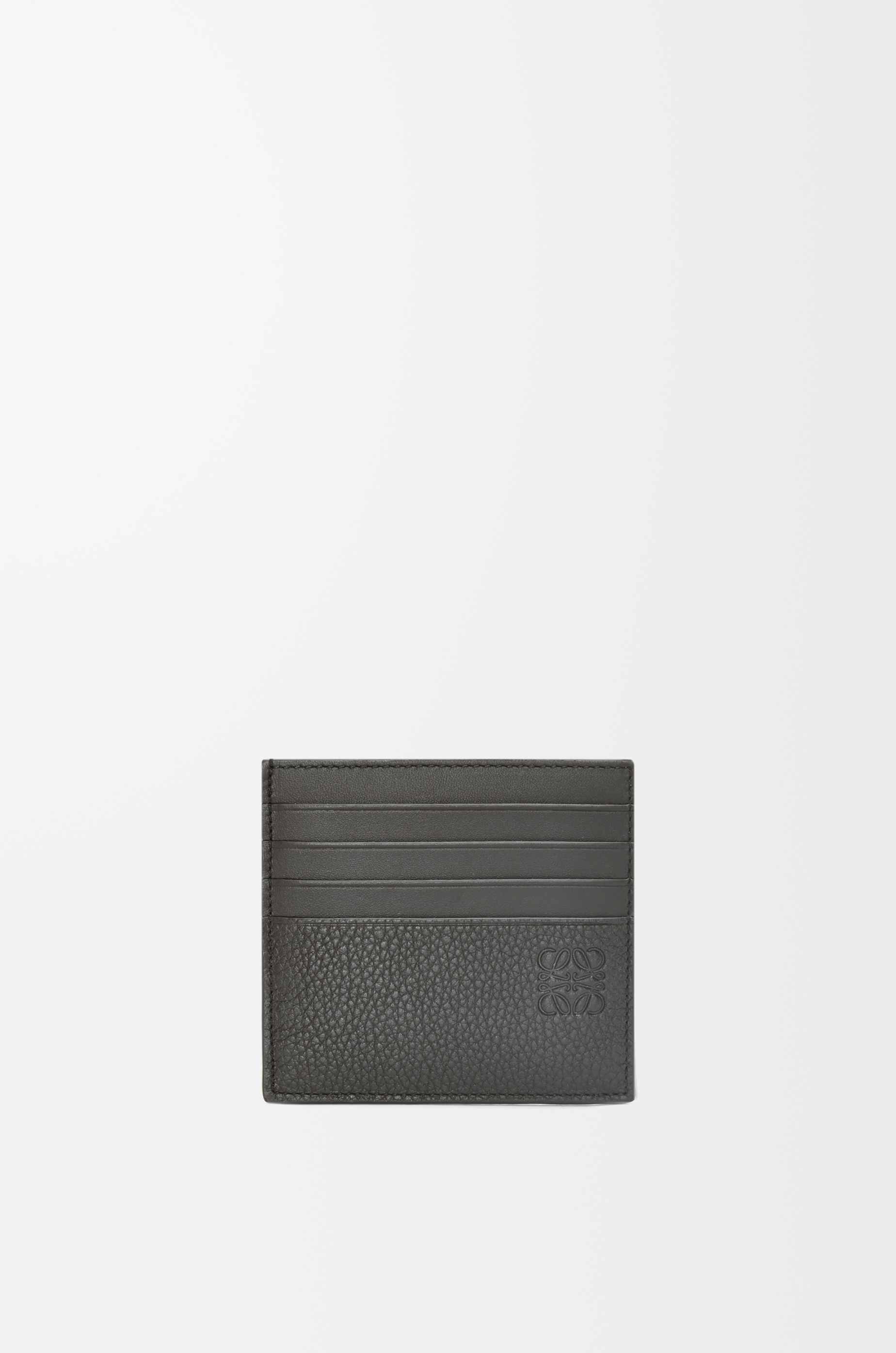 LOEWE ブラック ポケットカードホルダー コインカードホルダー（ソフトグレインカーフ） ブラック - LOEWE