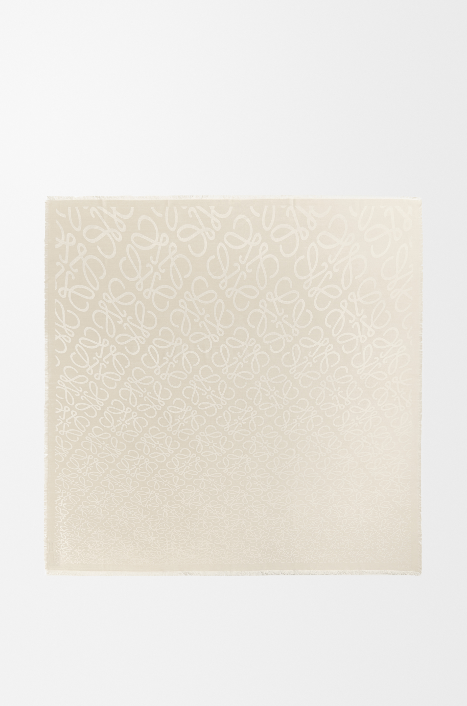 Scarf in silk and wool Beige - LOEWE Scarf in silk and wool Beige - LOEWE