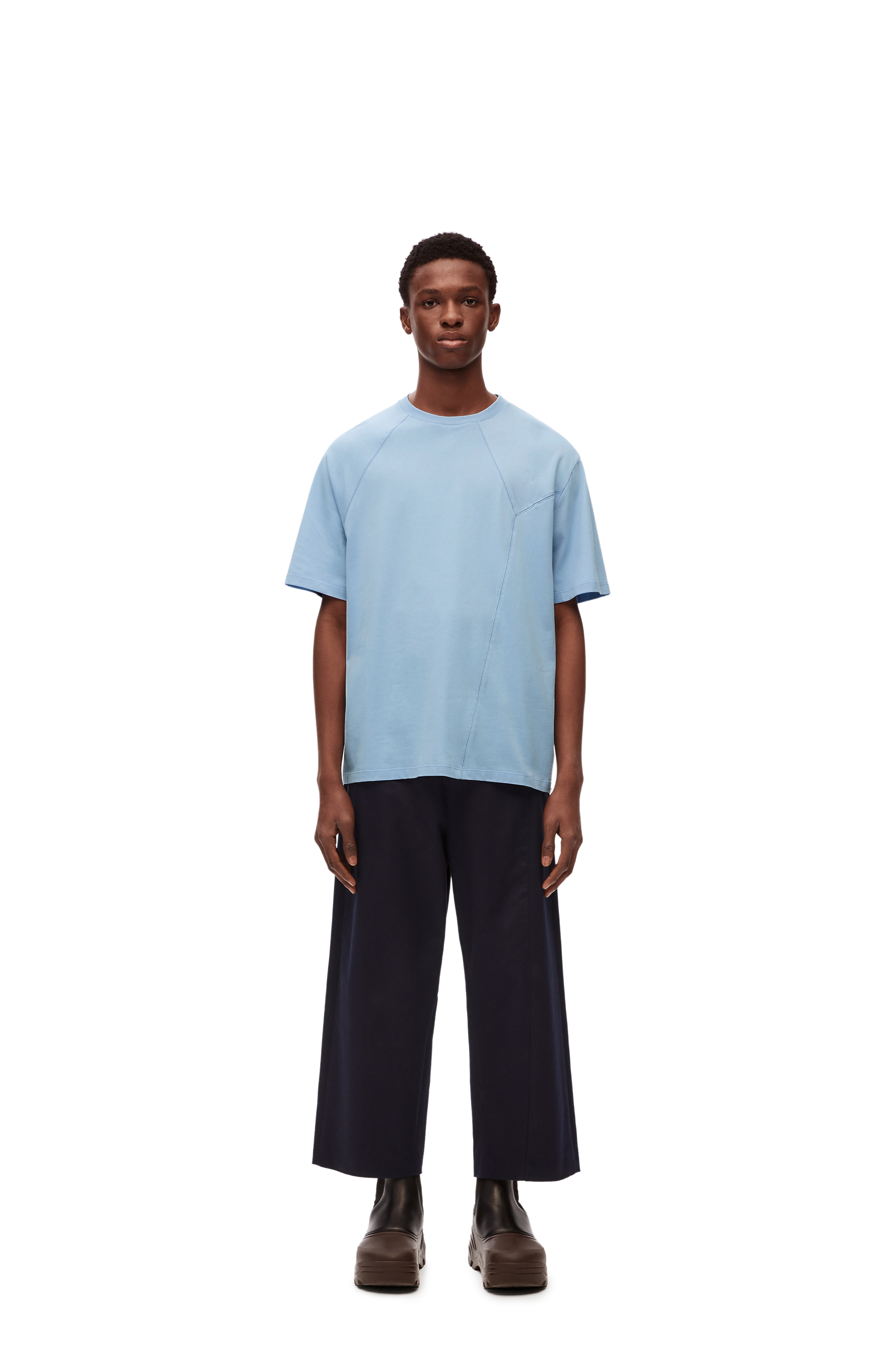 パズル ルーズフィット Tシャツ(コットン) アッシュブルー - LOEWE