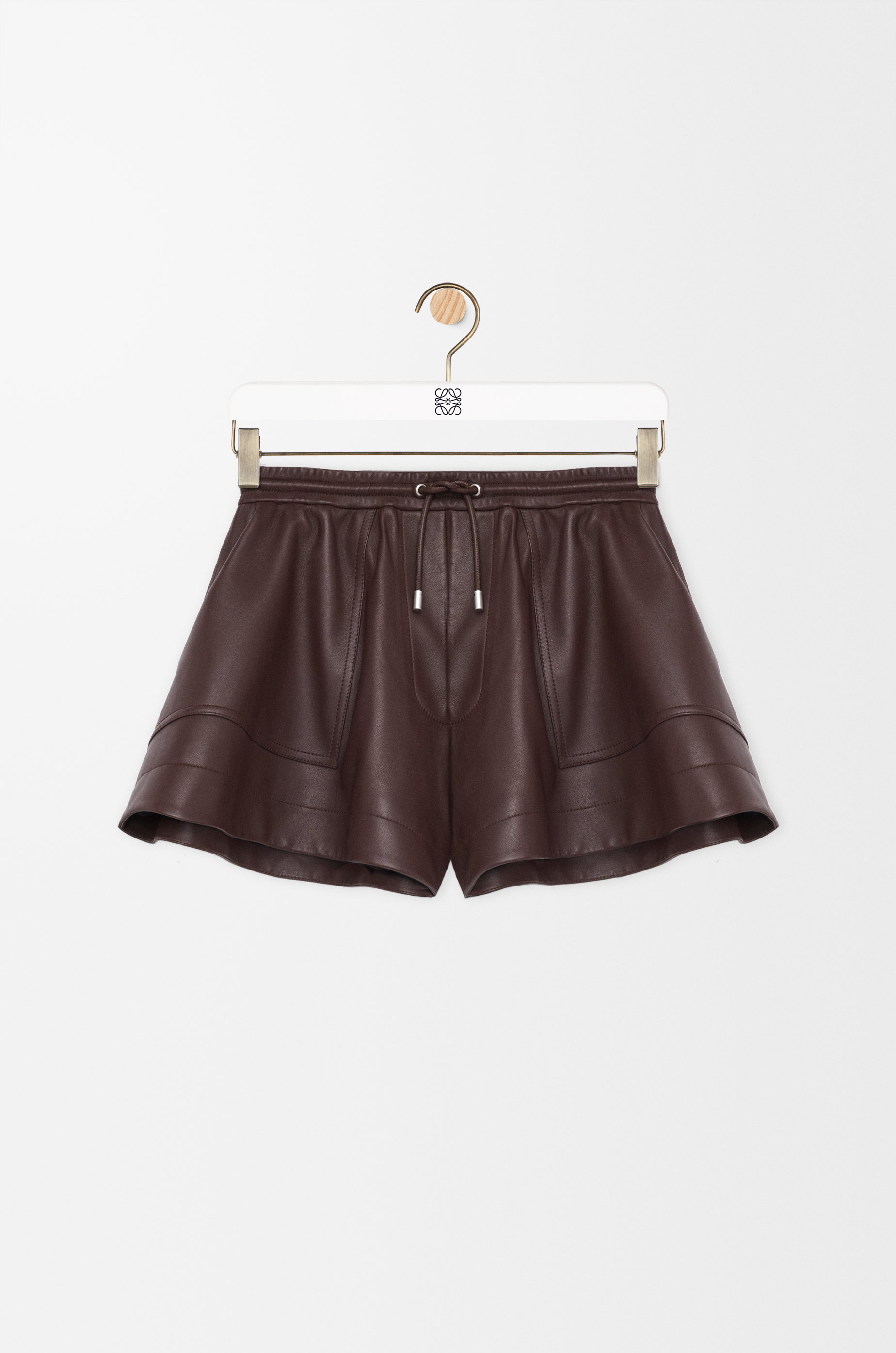 ショートパンツ Loewe Bottle Green Nappa Leather Shorts Shorts in nappa lambskin Green - LOEWE