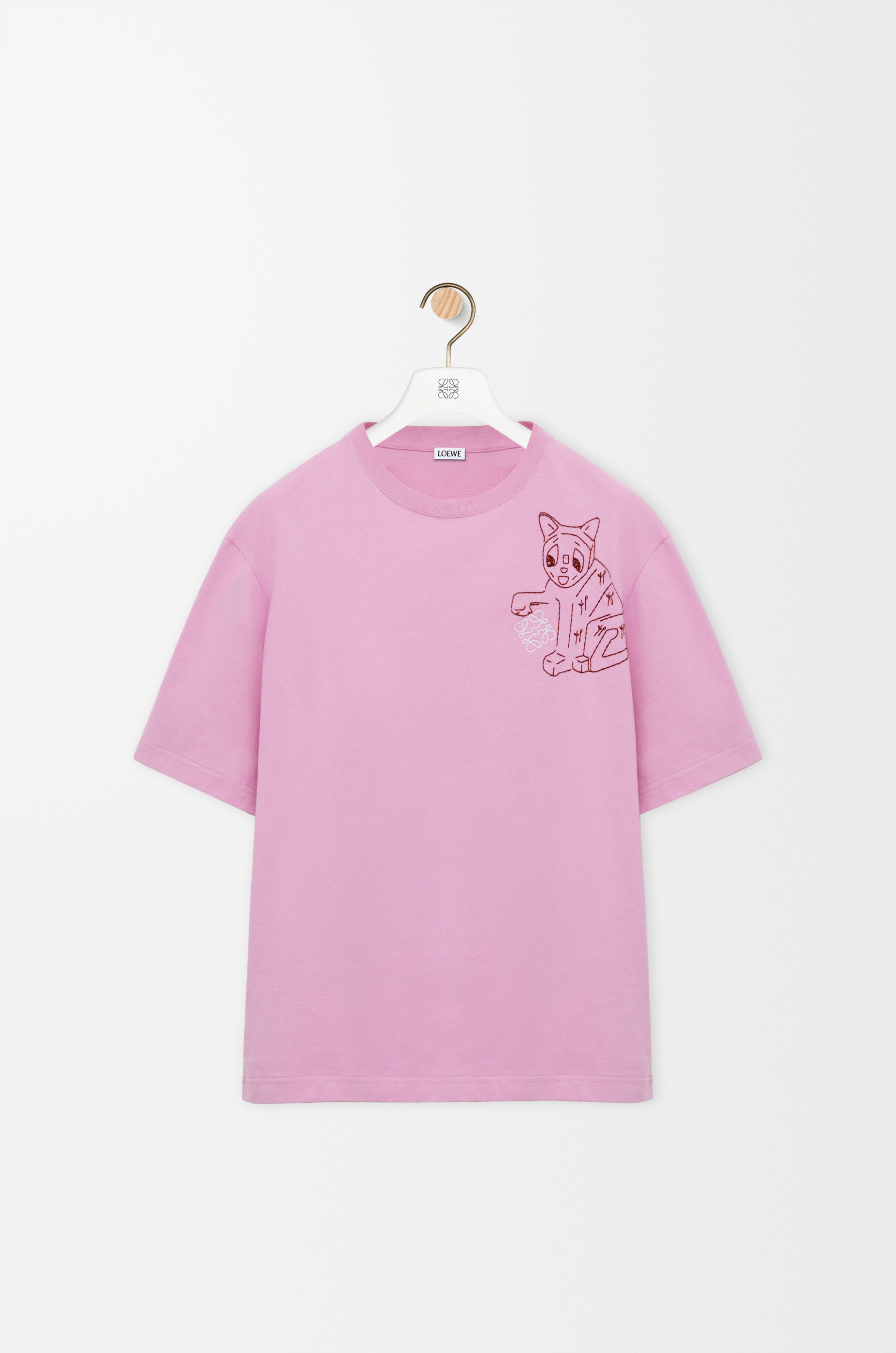 Loose fit T-shirt in cotton Pink - LOEWE