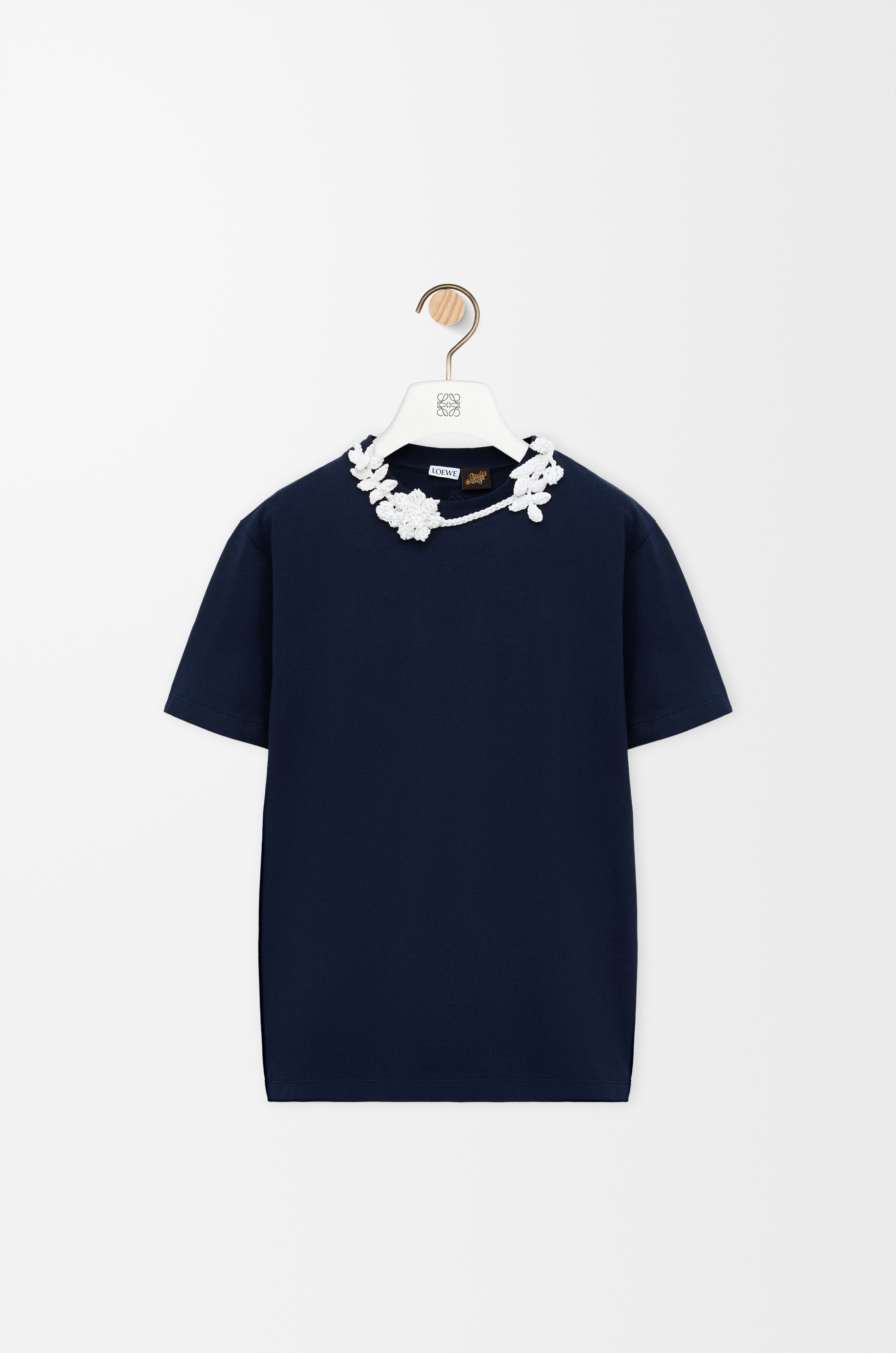 ロエベ　Tシャツ　ネイビー　Sサイズ レギュラーフィット Tシャツ（コットン） ブルー - ロエベ 日本 公式サイト