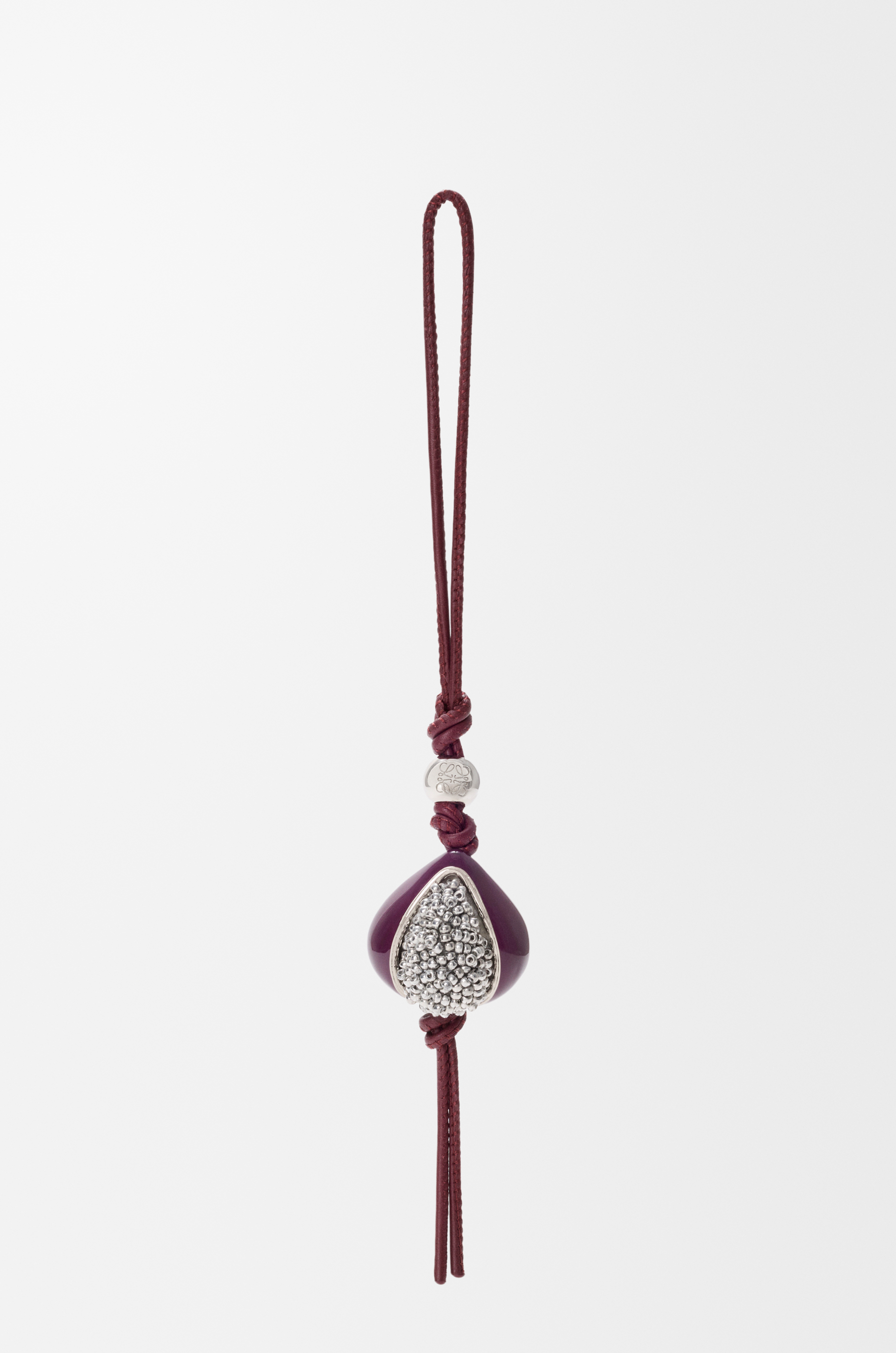 Beaded fig charm Purple - LOEWE USA Official Website