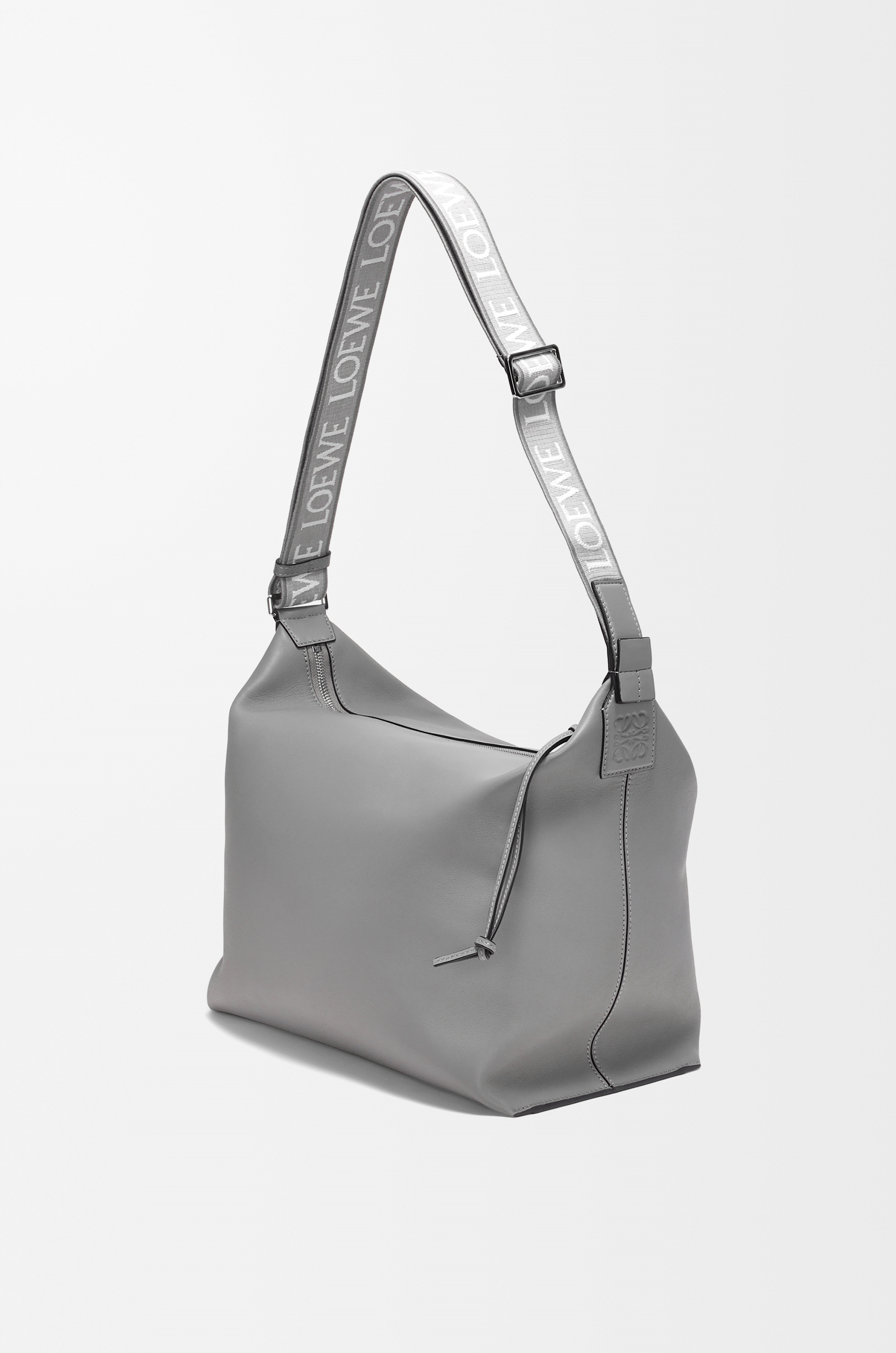 Cubi Crossbody bag in supple smooth calfskin and jacquard