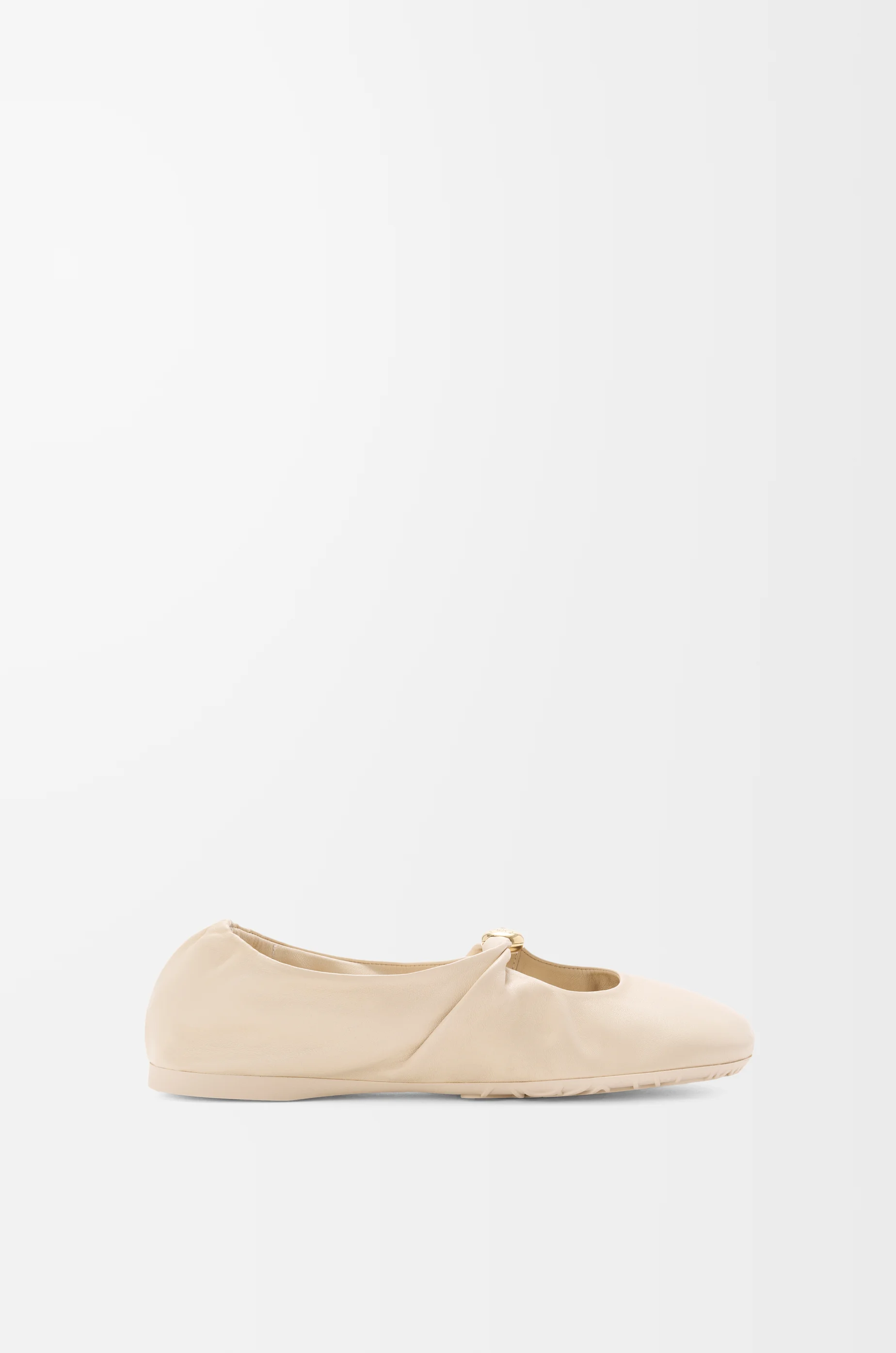Pebble Soft ballerina in nappa lambskin Brown - LOEWE