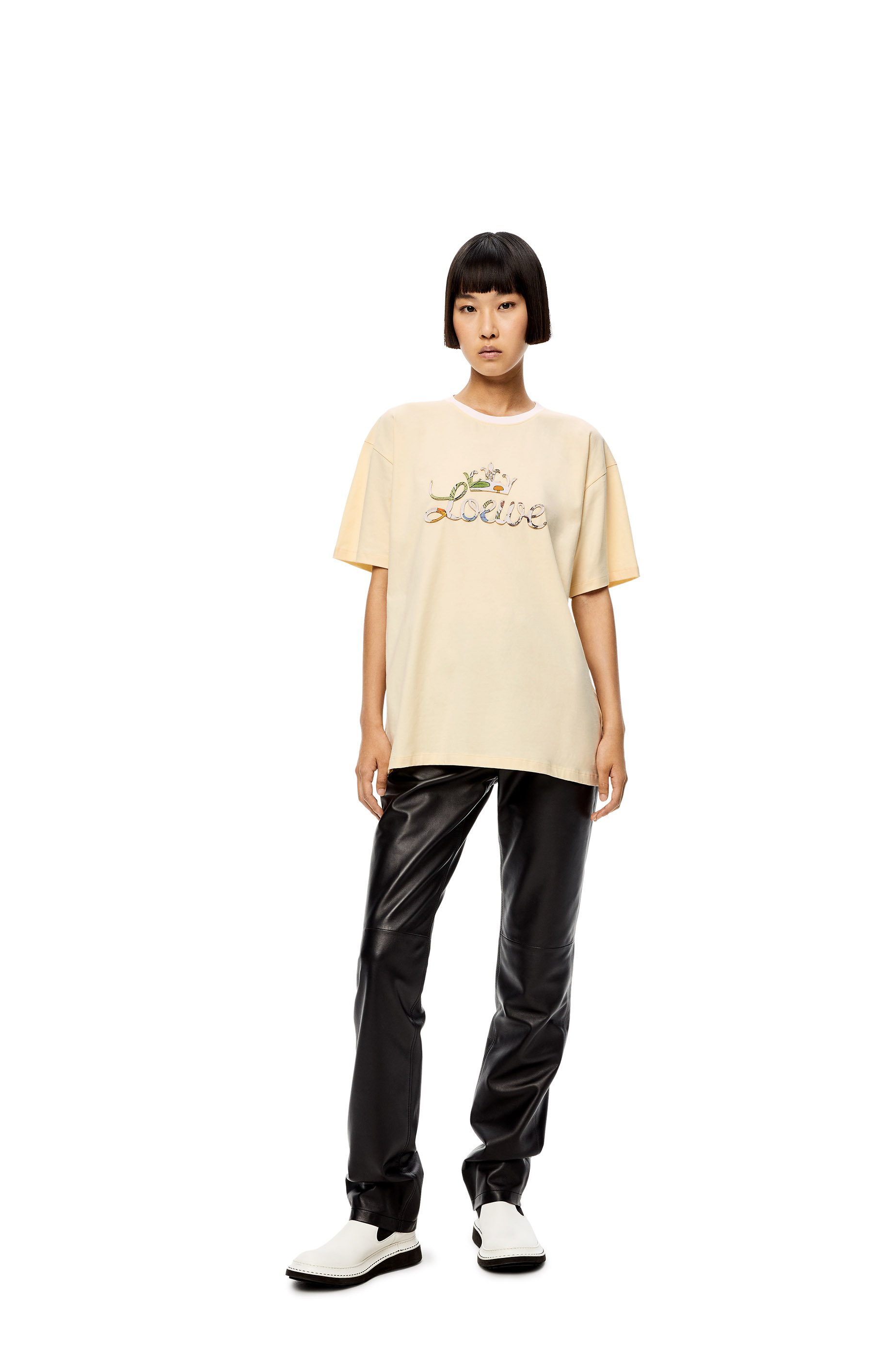 LOEWE T-shirt in cotton Ecru - LOEWE