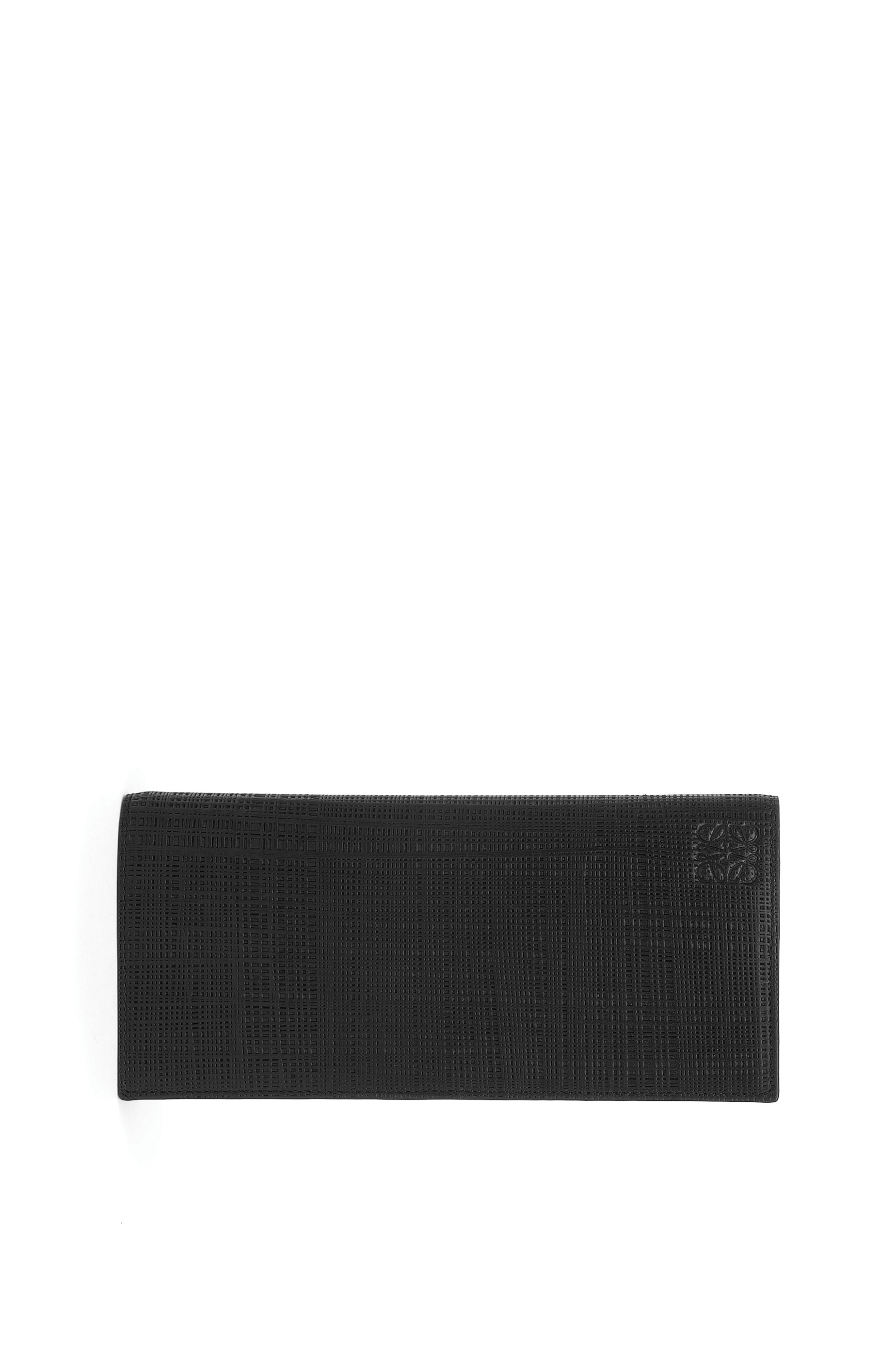 Long horizontal wallet in calfskin 