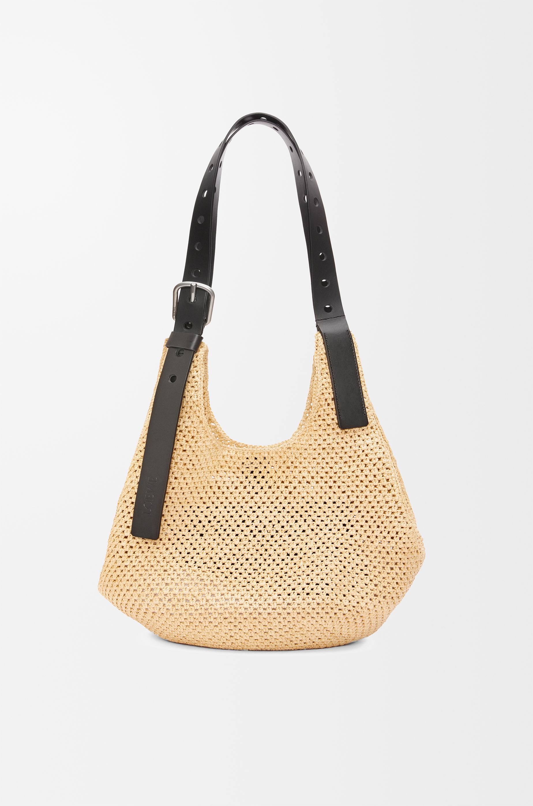 絶妙なデザイン bag Hobo in LOEWE - Beige calfskin and raffia アクセサリー