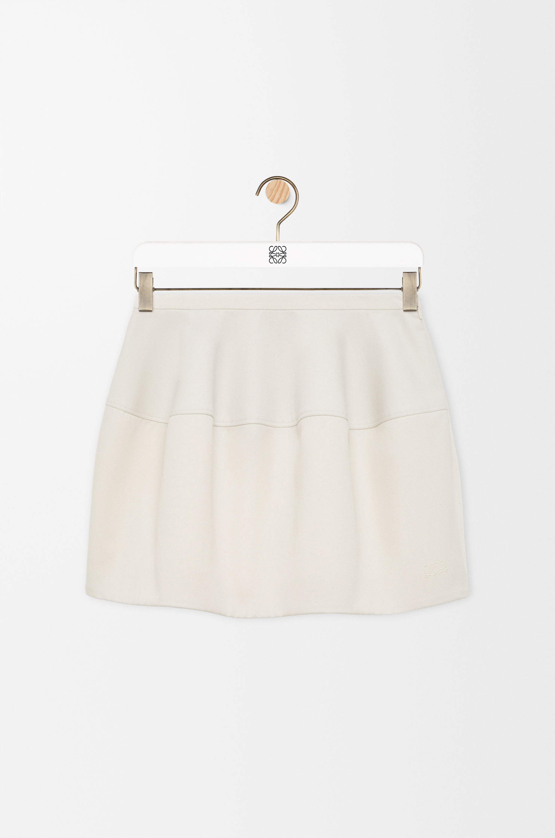 Balloon skirt in cotton and silk Beige - LOEWE APAC official website