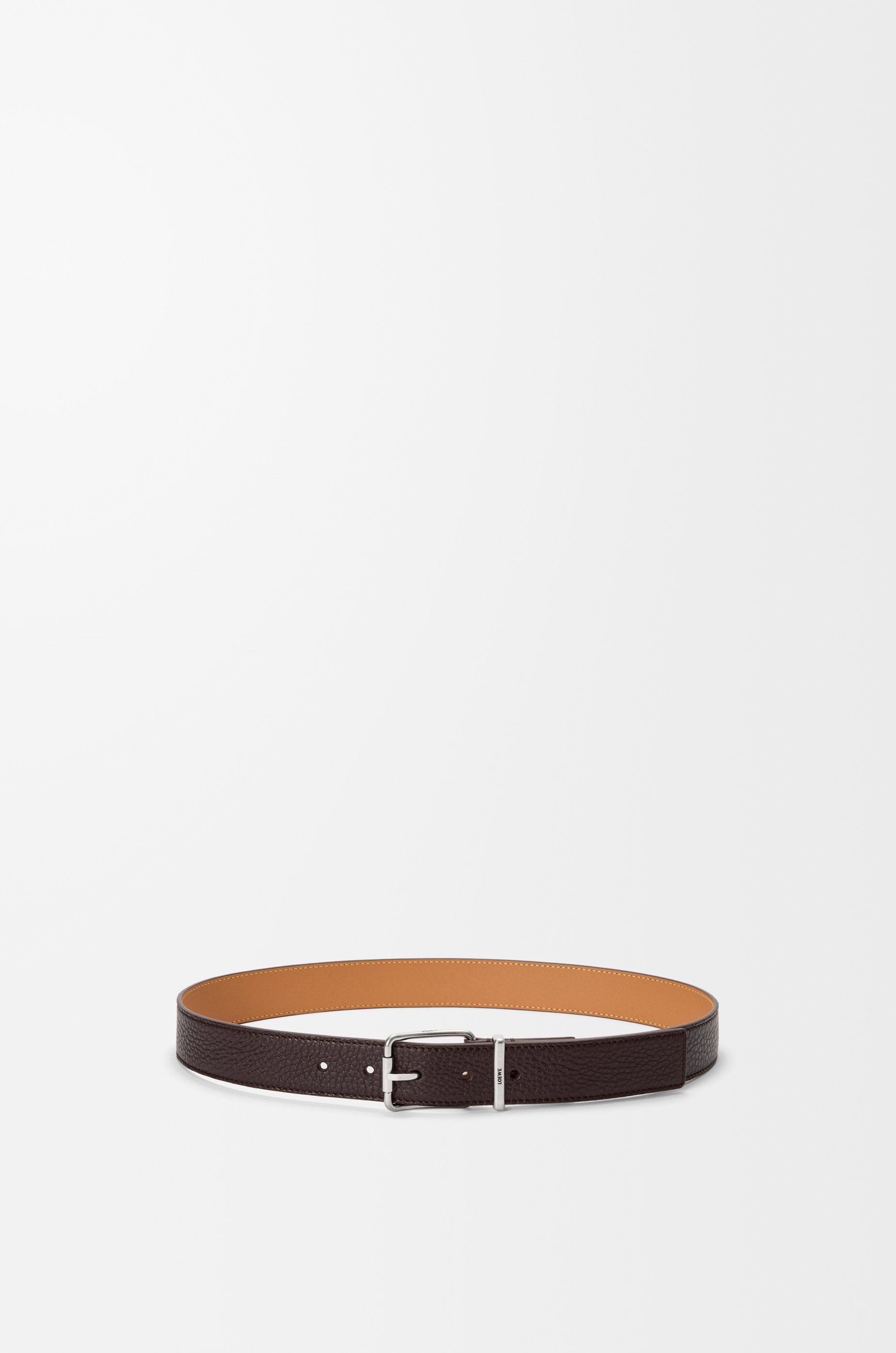 Loewe Essential Belt In Supple Grained Leather Skin Size: 110 For Man In Brown