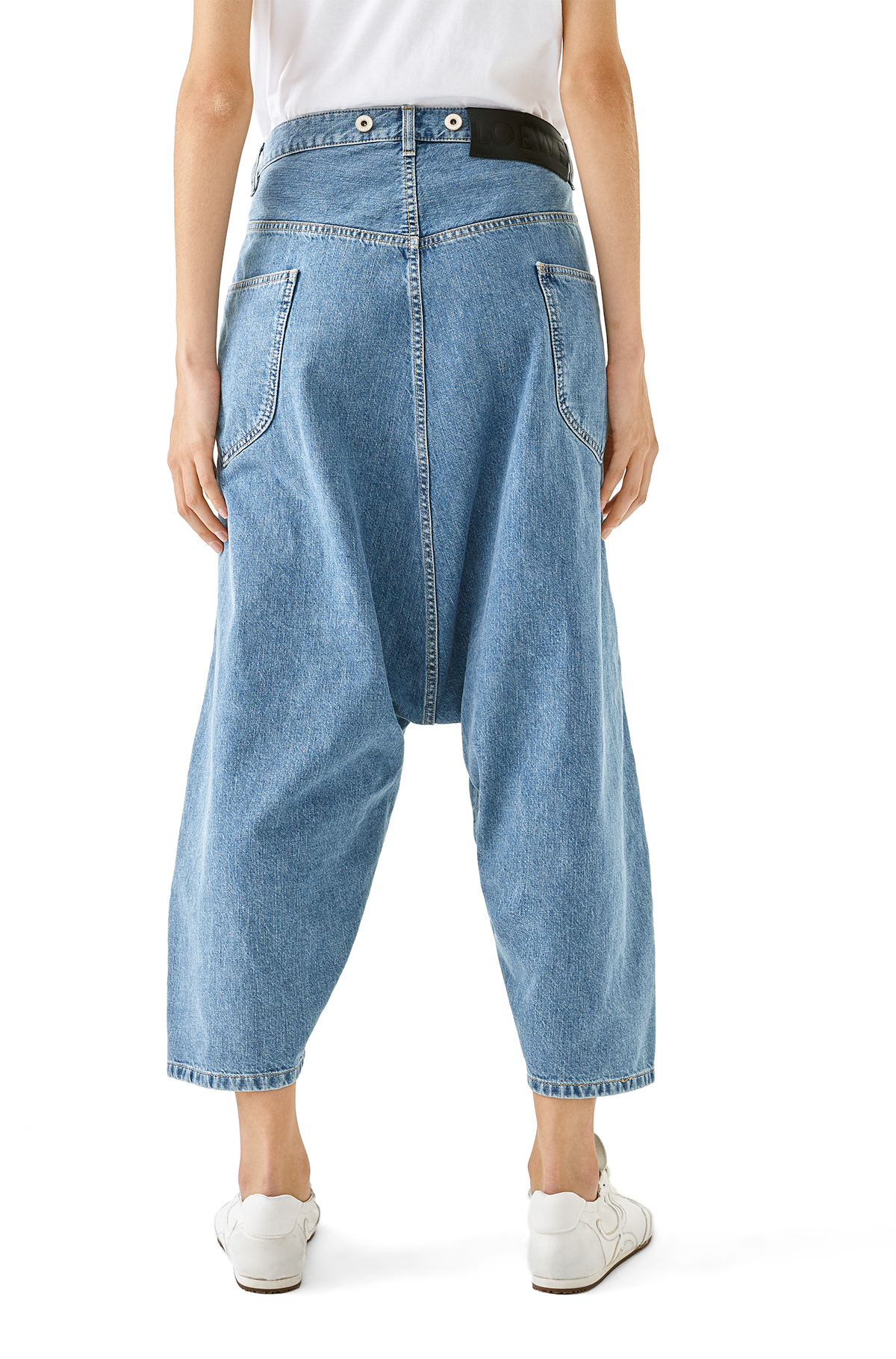 Cropped Oversize Jeans Indigo - LOEWE