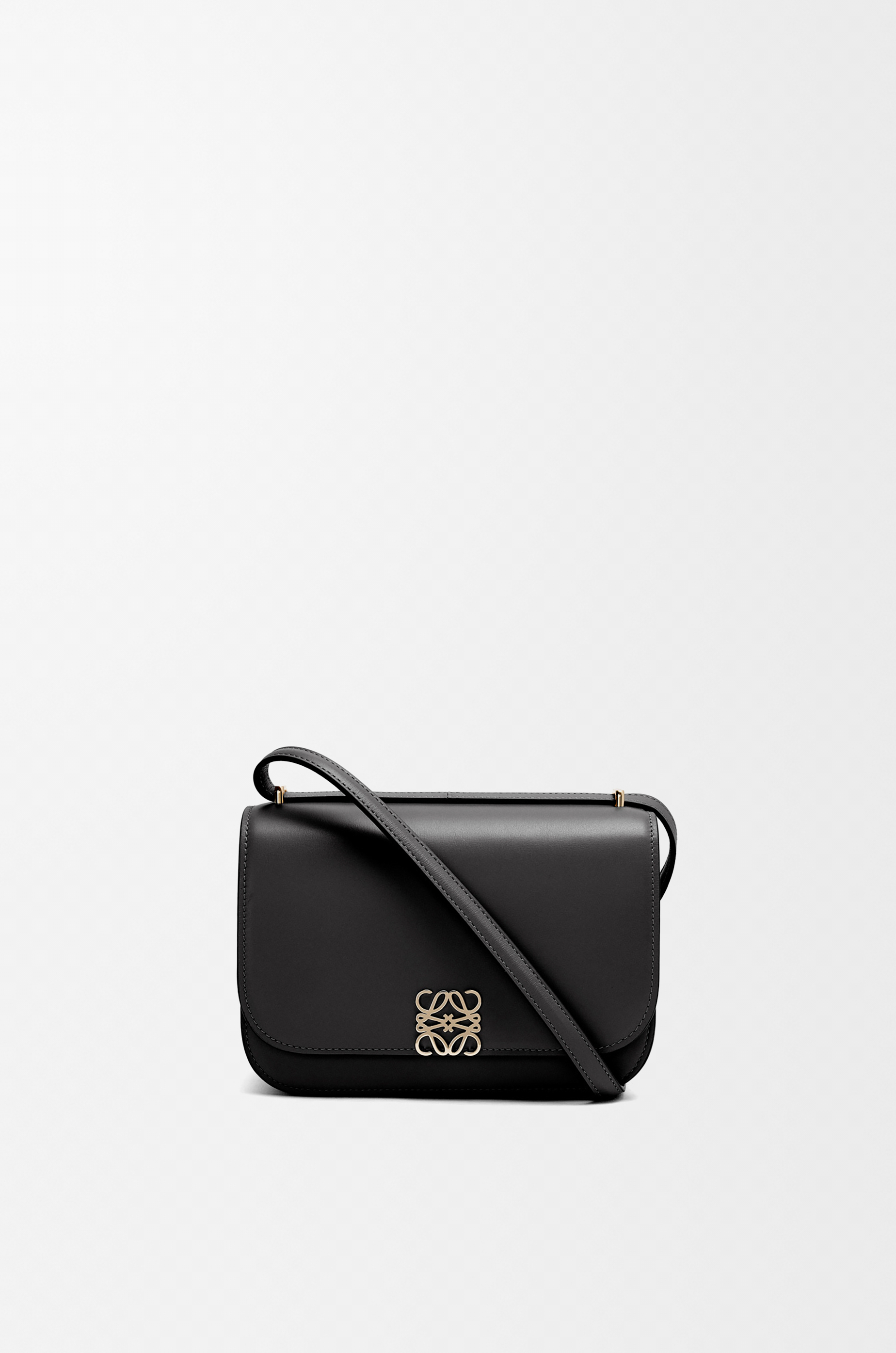 Loewe Women Goya Bag in Silk Calfskin-Black