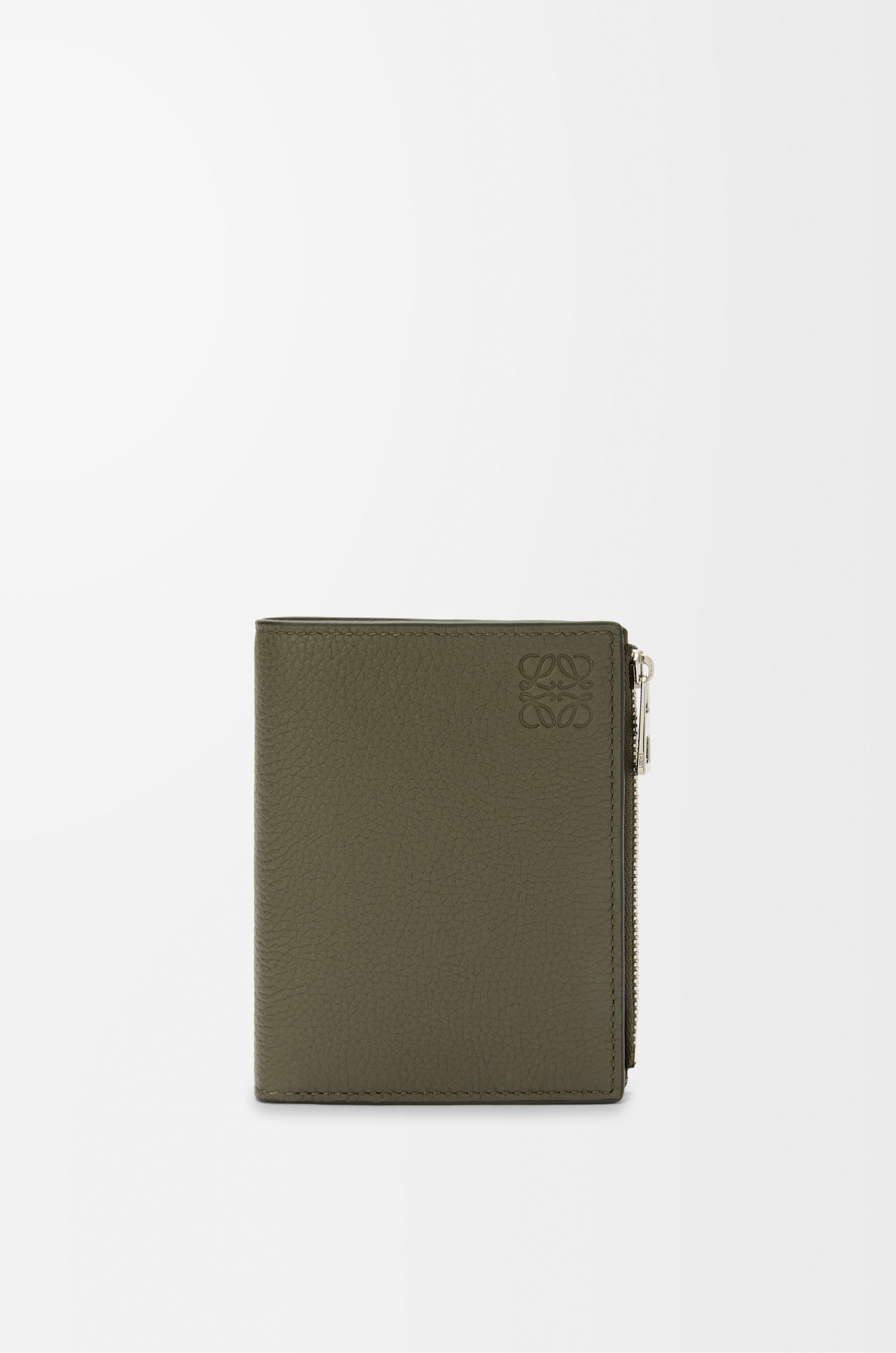 スリム コンパクト ウォレット（ソフトグレインカーフ） グリーン - LOEWE