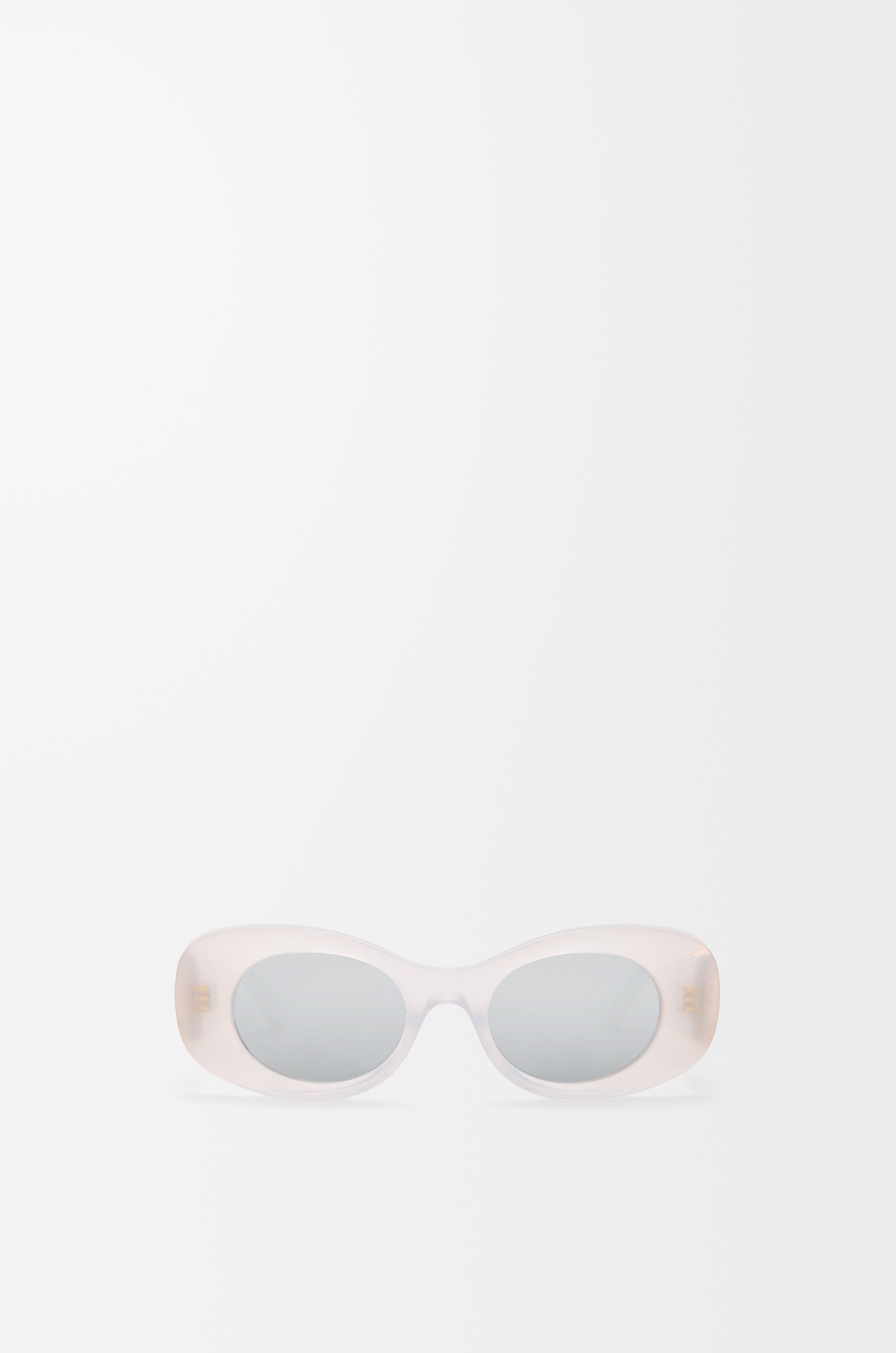 Beveled Oval Maxi Anagram sunglasses White - LOEWE