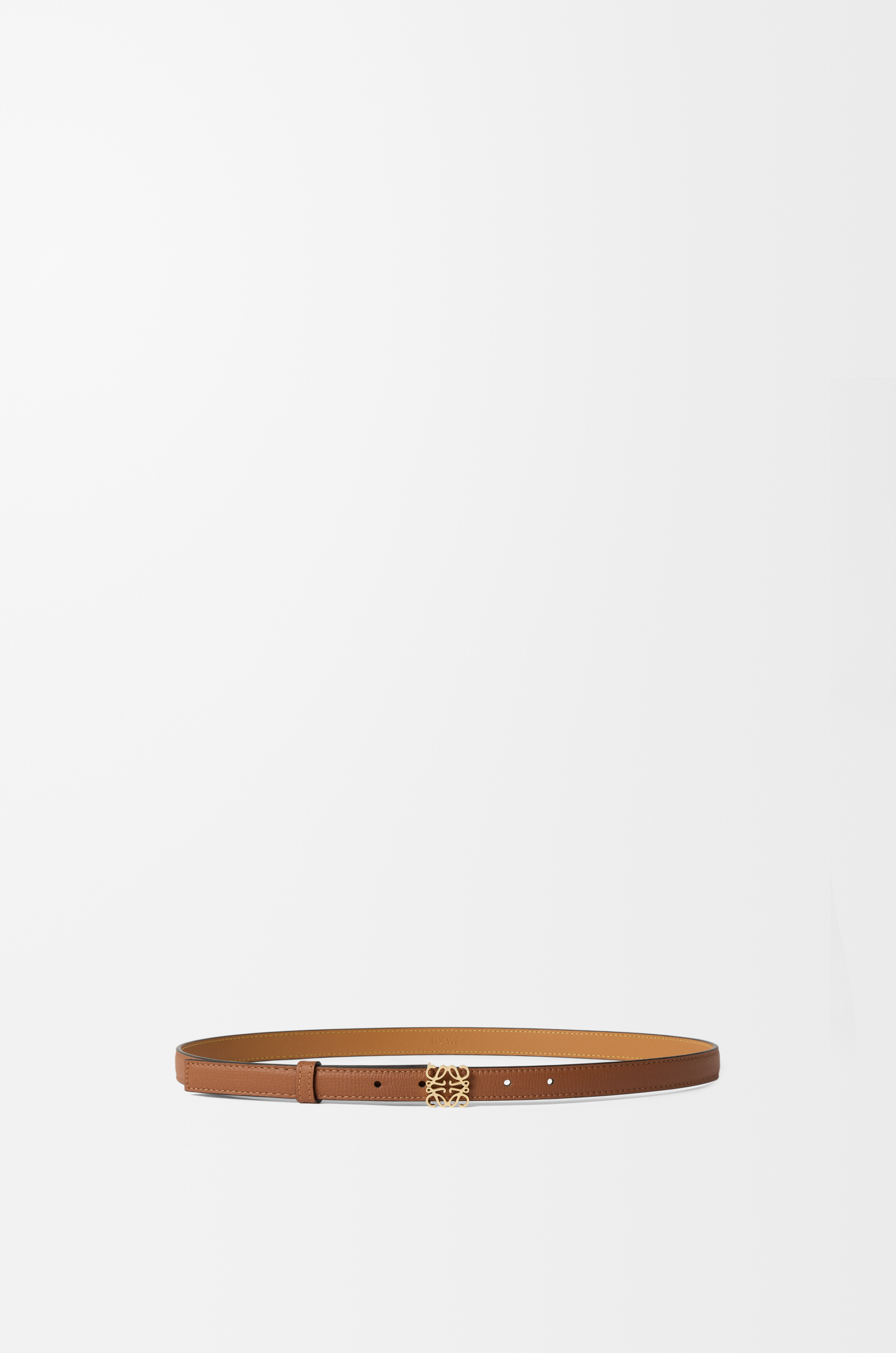 Anagram belt in pebble grain calfskin Brown - LOEWE International