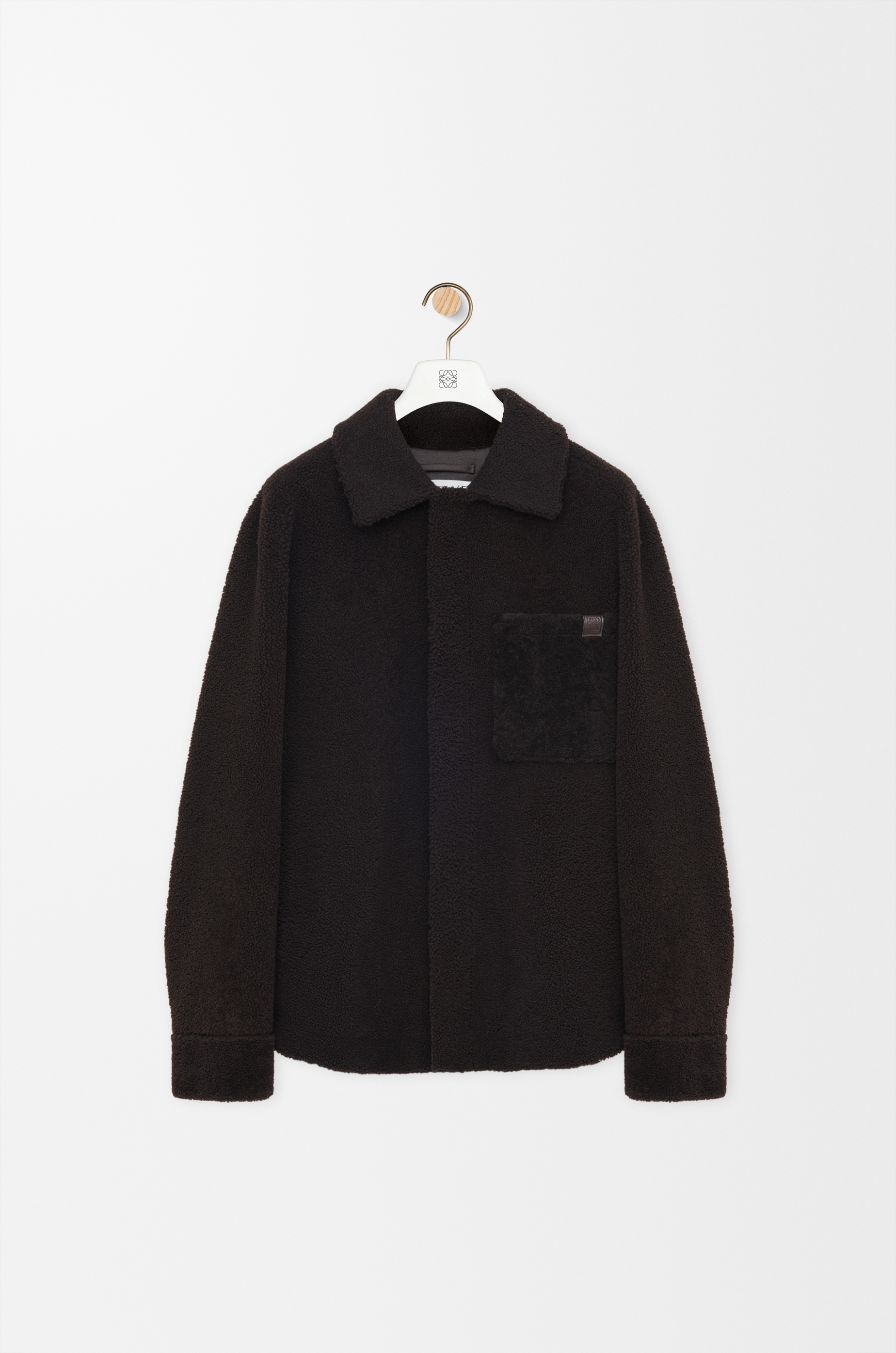 Overshirt in shearling Brown - LOEWE APAC official website