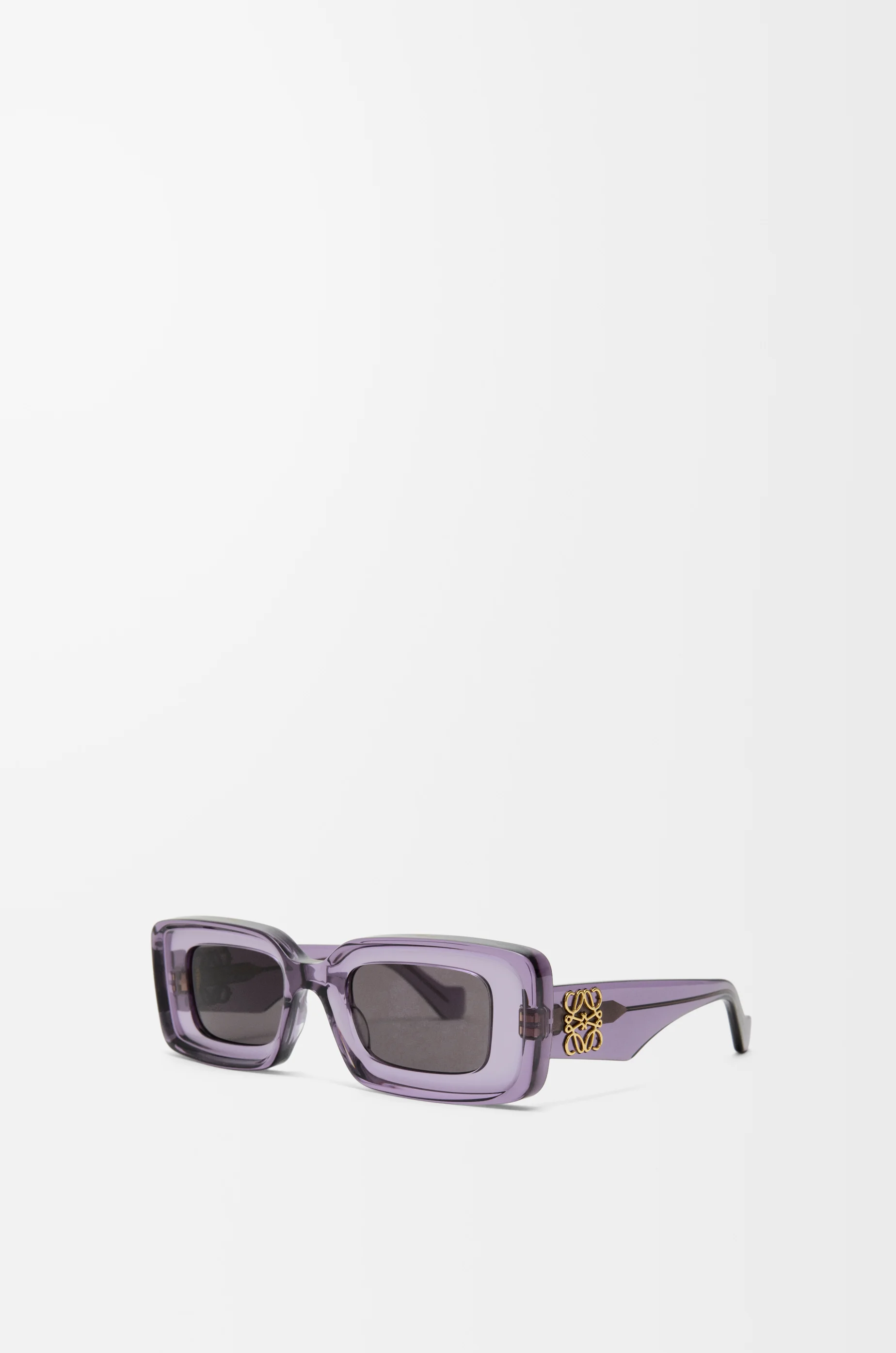 LOEWE Gafas de sol rectangulares Morado Transparente