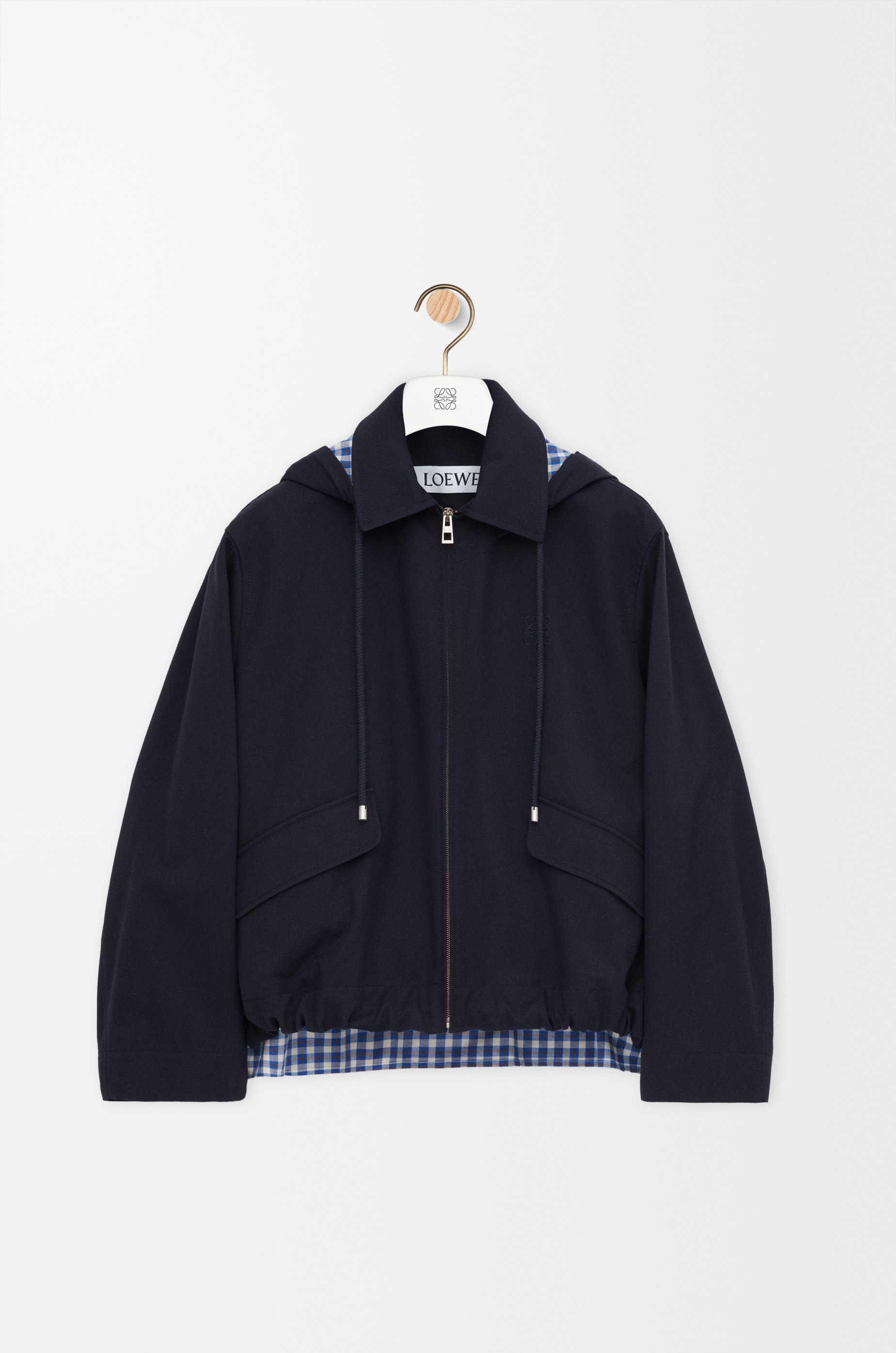 LOEWE フーデットパーカー フーデッド パーカー（コットン&シルク） ブルー - ロエベ 日本 公式サイト