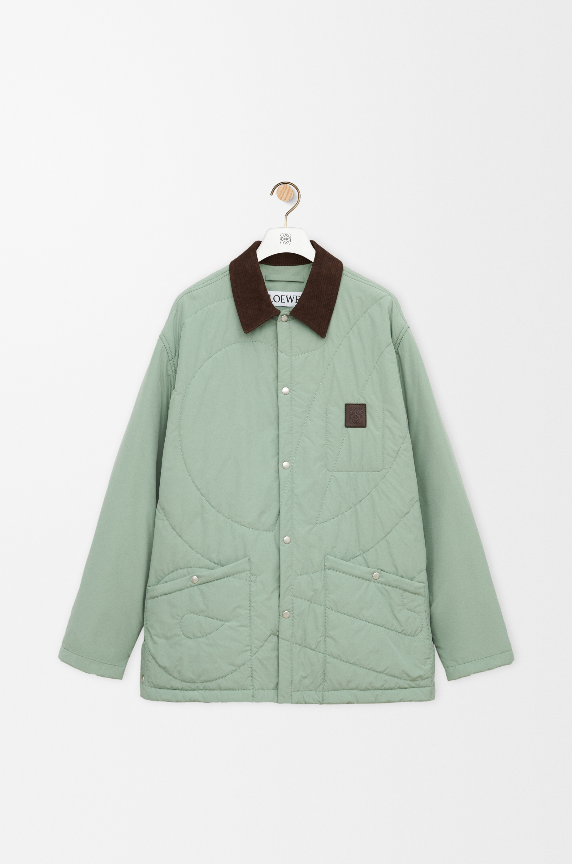 パデッド オーバーシャツ（テクニカルシェル） ブルー - LOEWE Japan