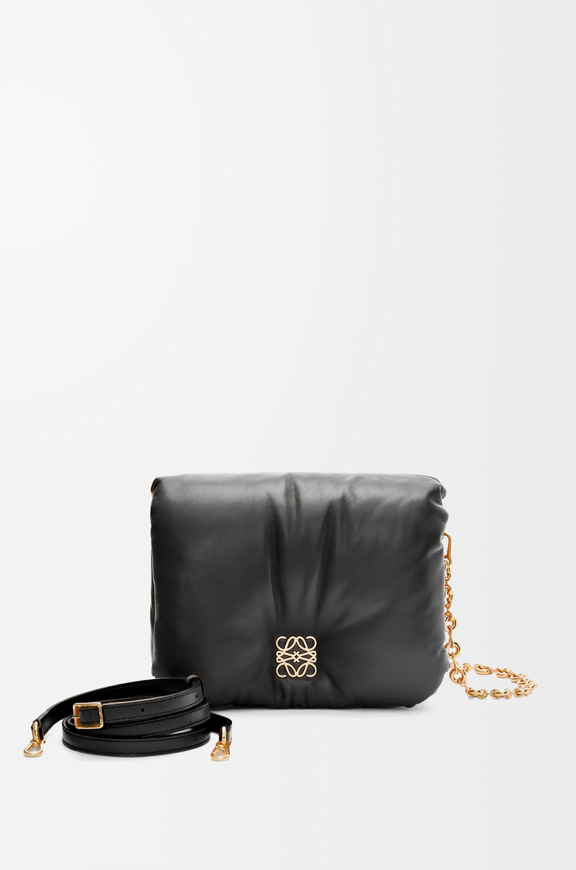 ゴヤ パファー バッグ(シャイニーナパラム) ブラック - LOEWE ゴヤ パファー バッグ(シャイニーナパラム) ブラック - LOEWE