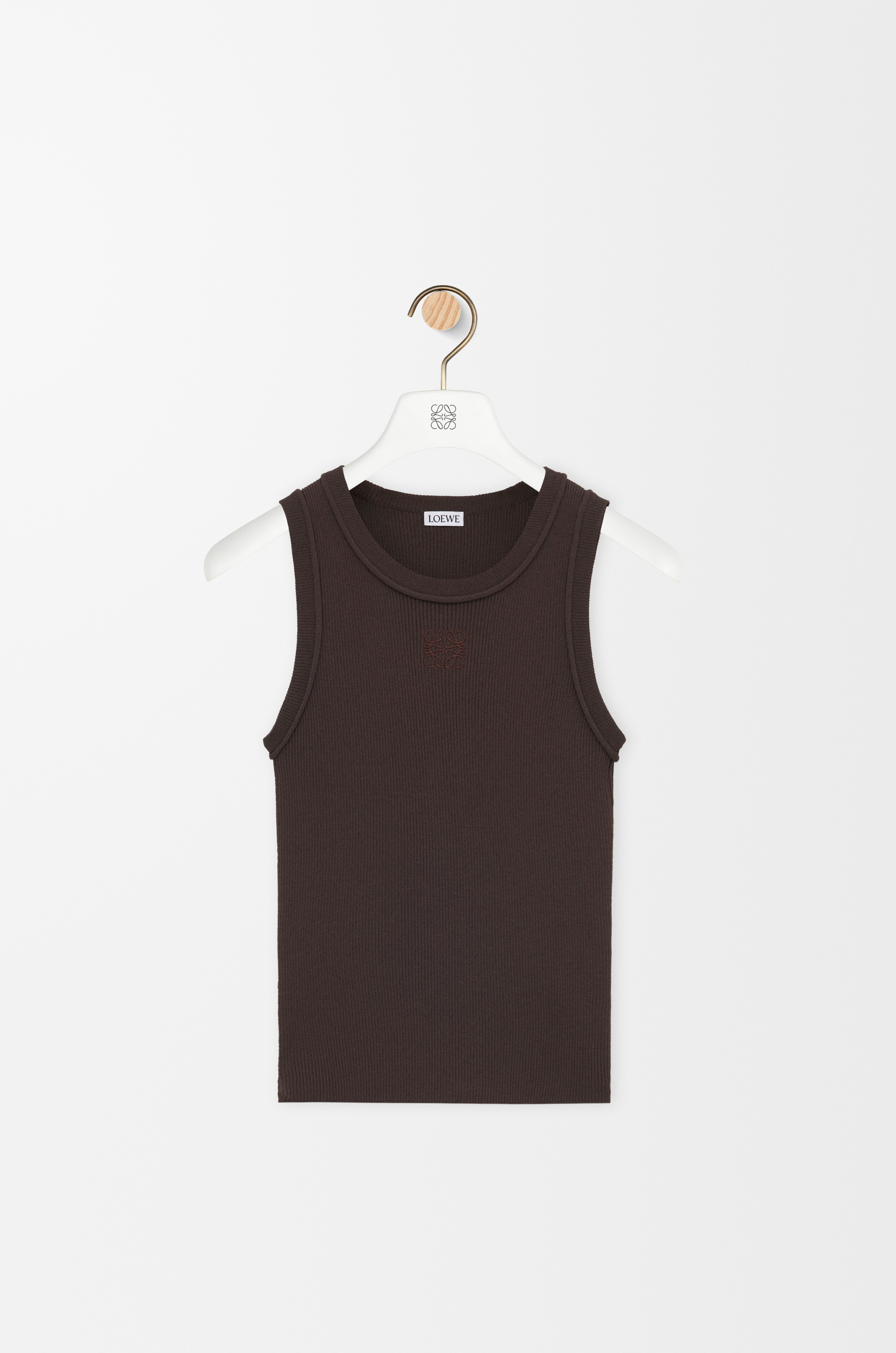 Anagram tank top in stretch viscose Brown - LOEWE