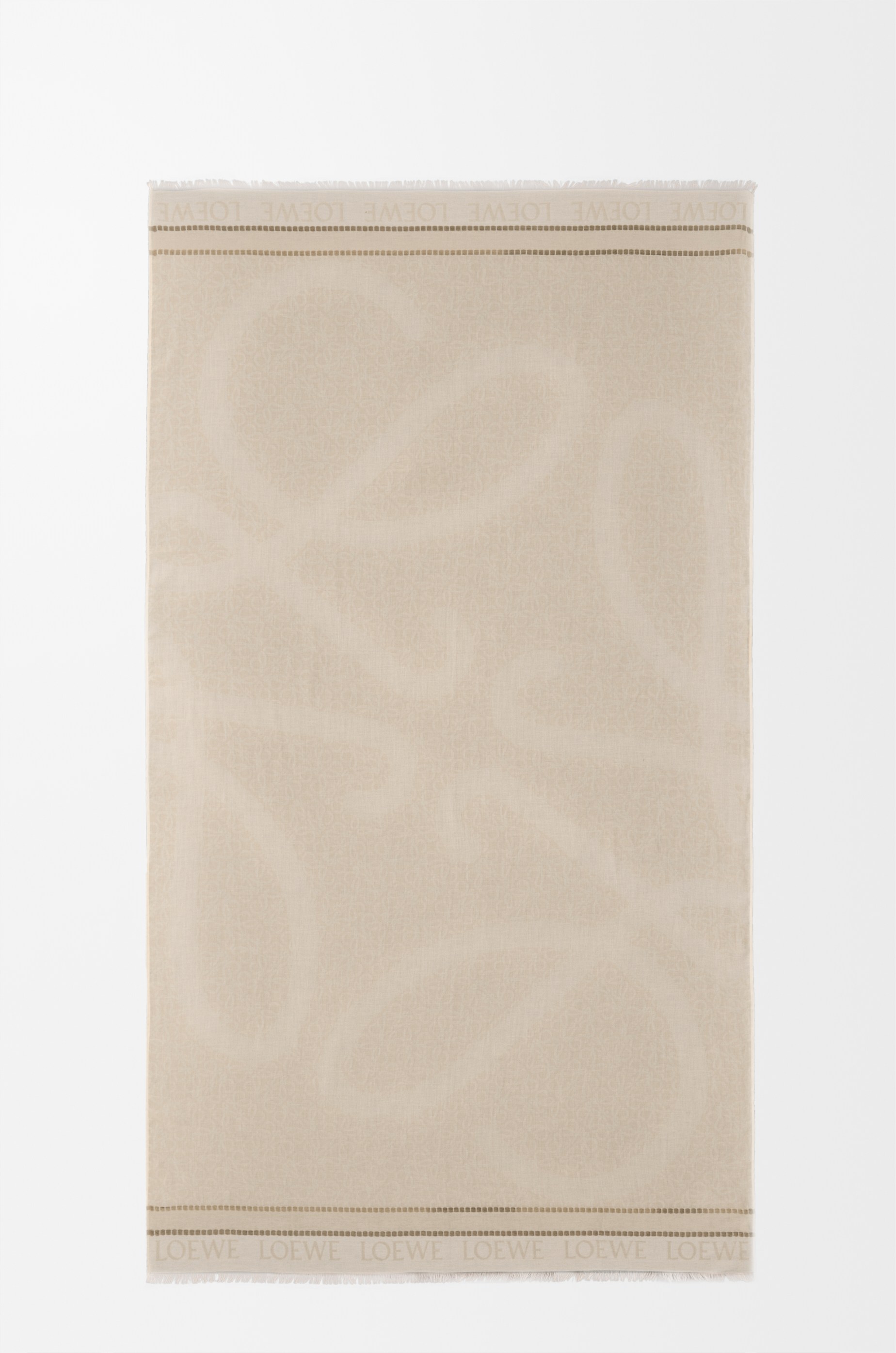 LOEWE*洗練された最上級の逸品*アナグラム パレオ コットン パレオ（コットン） ベージュ - LOEWE
