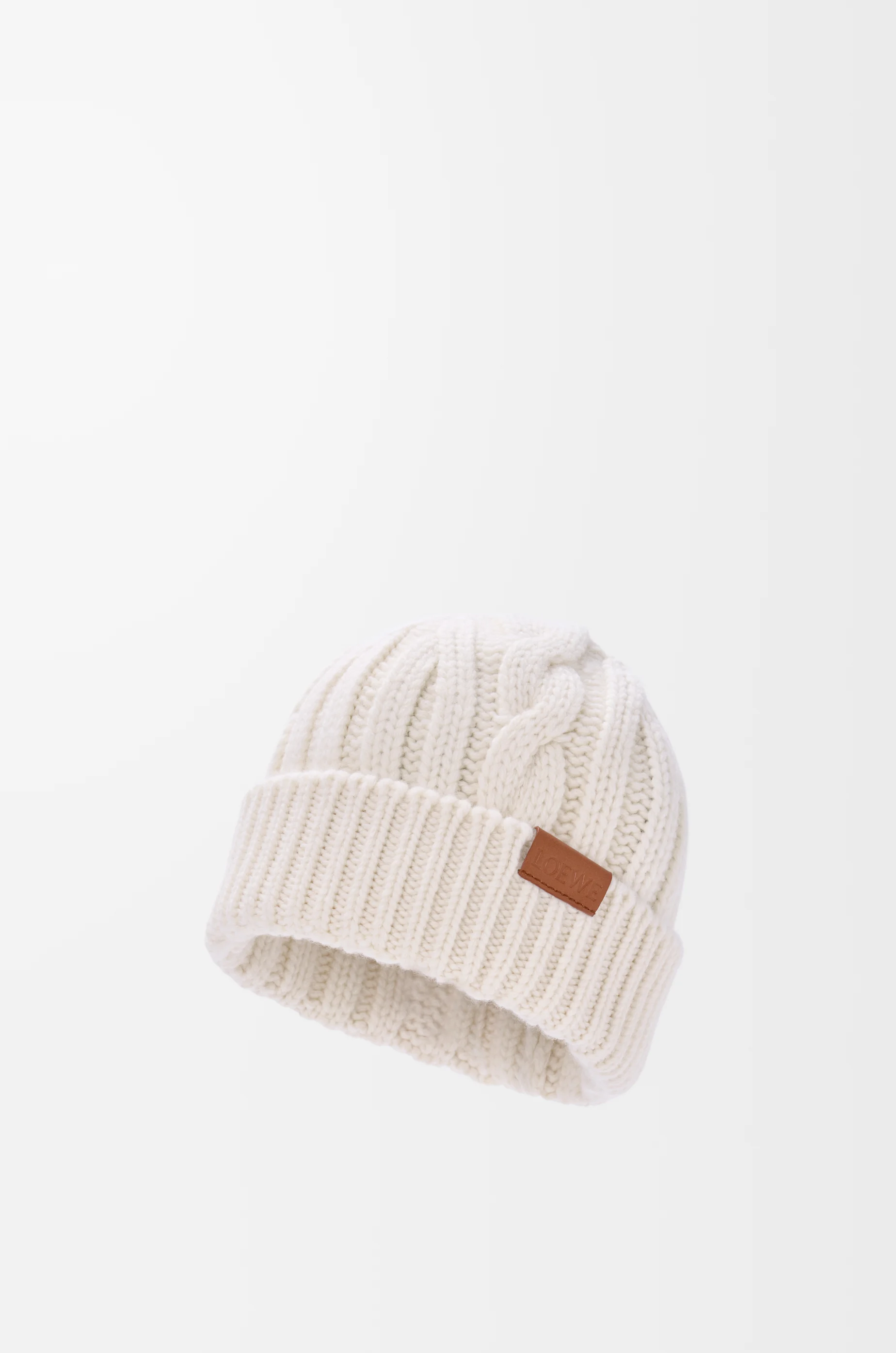 LOEWE Gorro en lana Crudo