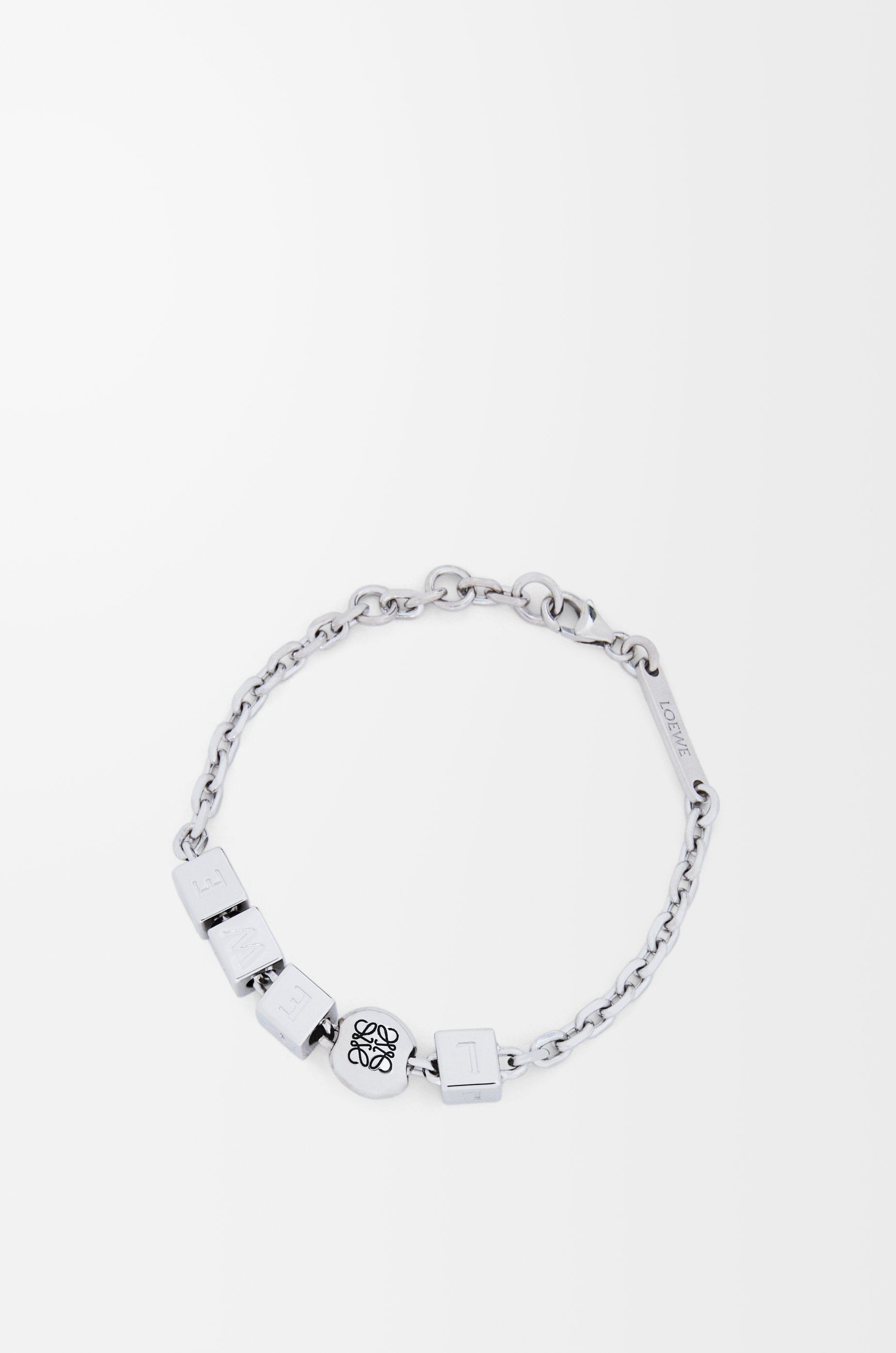 LOEWE ブラック レザーブレスレット