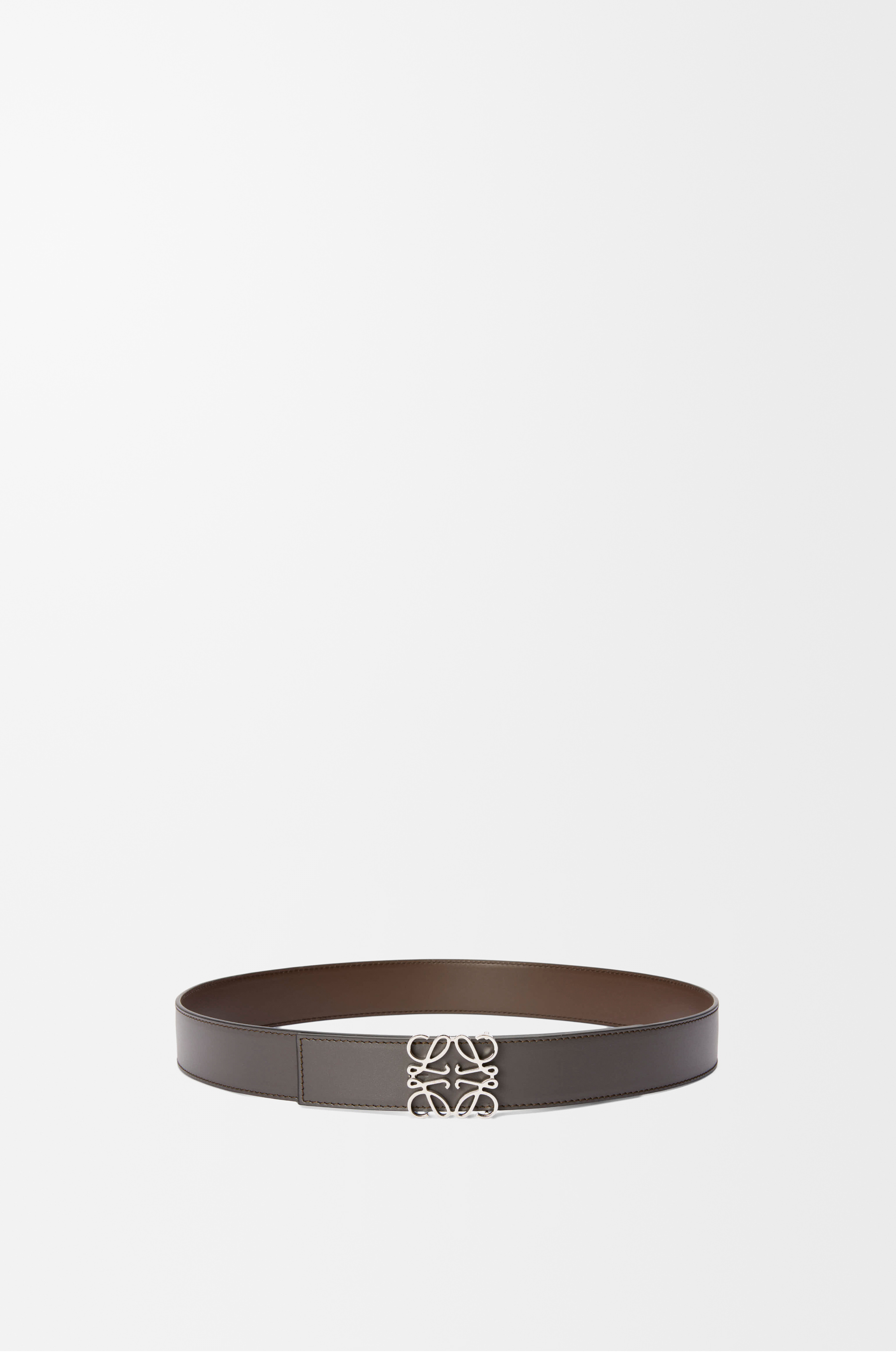 リバーシブル アナグラム ベルト（スムースカーフ） グレー - LOEWE
