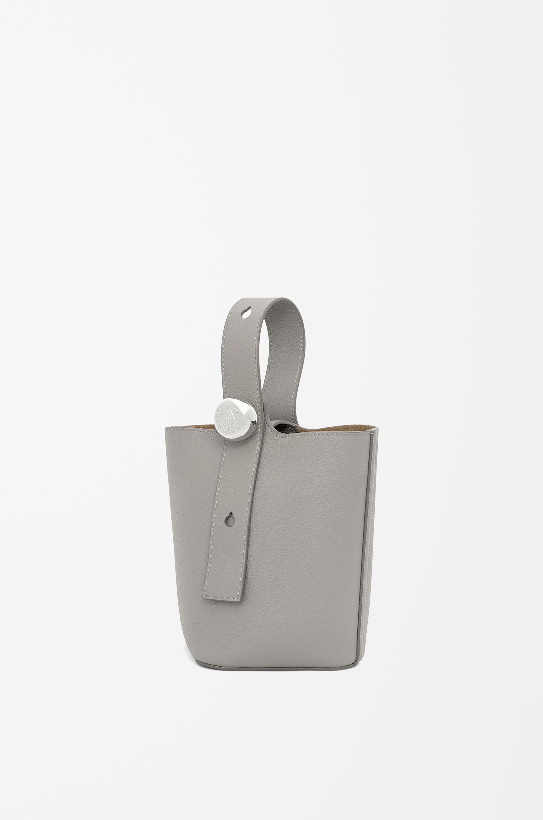 LOEWE ロエベ ペブルバケットミニバッグサンド色ソフトグレインカーフ