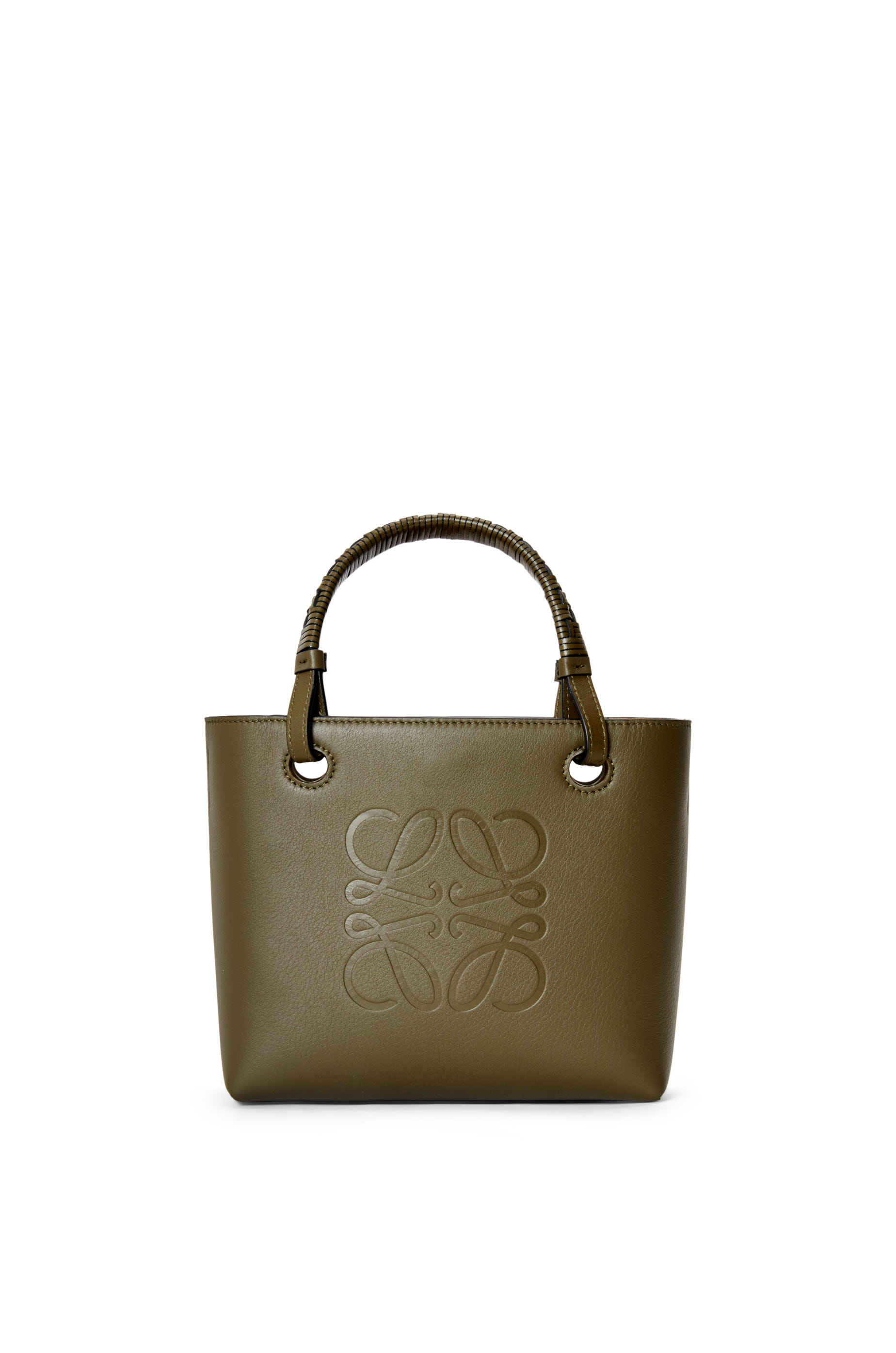 LOEWE - The Anagram Tote bag in black canvas and rosemary