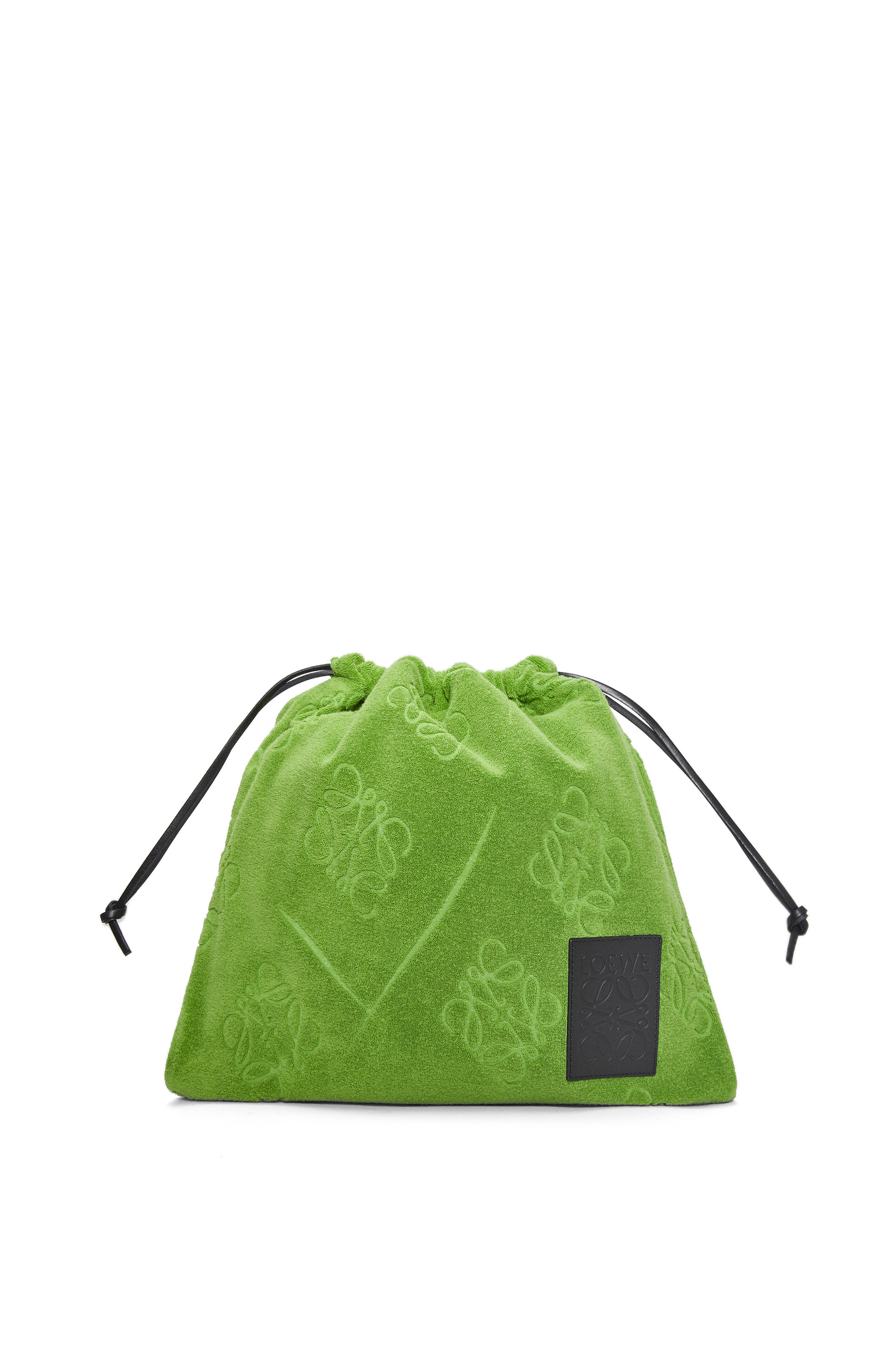 ドローストリングポーチ(コットンタオリング) グリーン - LOEWE