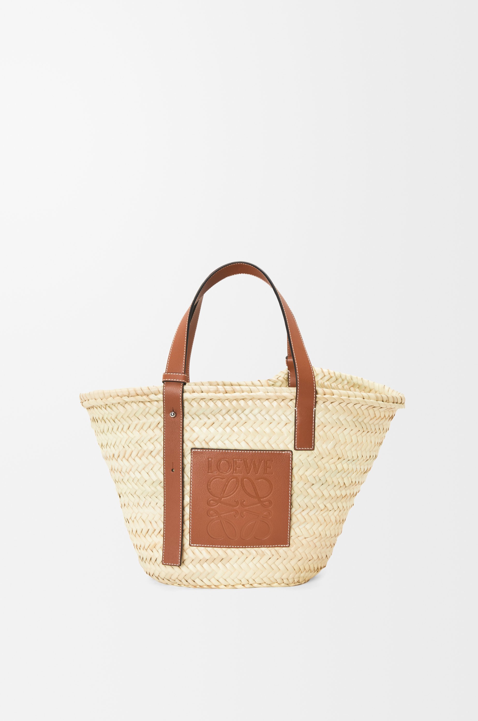 loewe medium raffia tote