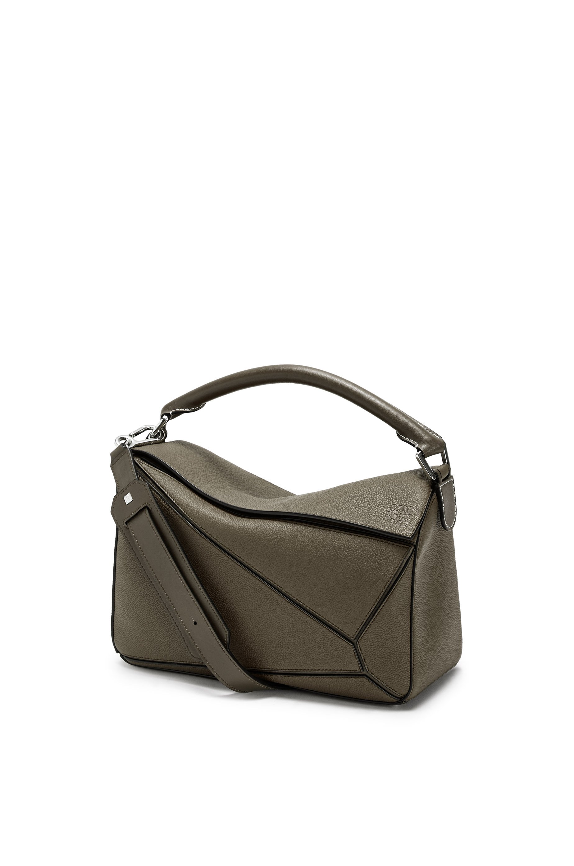Puzzle bag in soft grained calfskin 