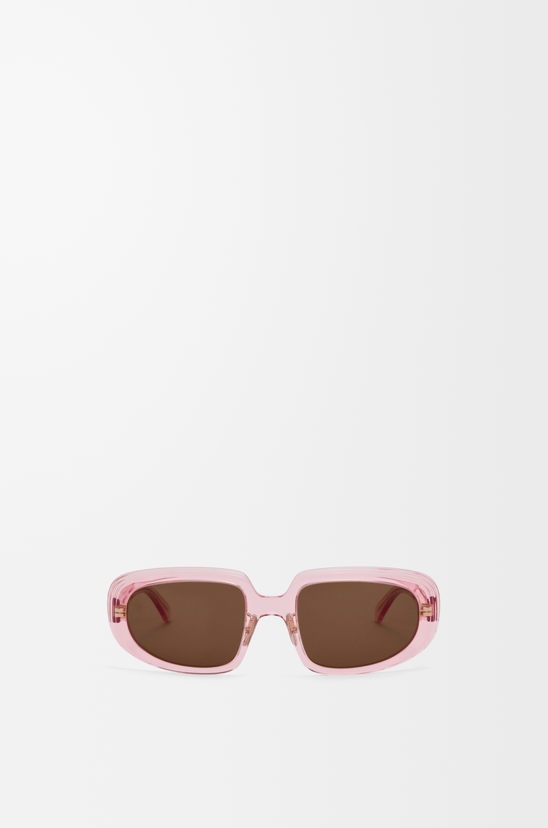 LOEWE ロエベ オンドリ ニワトリ オーバーサイズ スウェット　ピンクxs Mini Anagram Steps Rectangular sunglasses Pink - LOEWE
