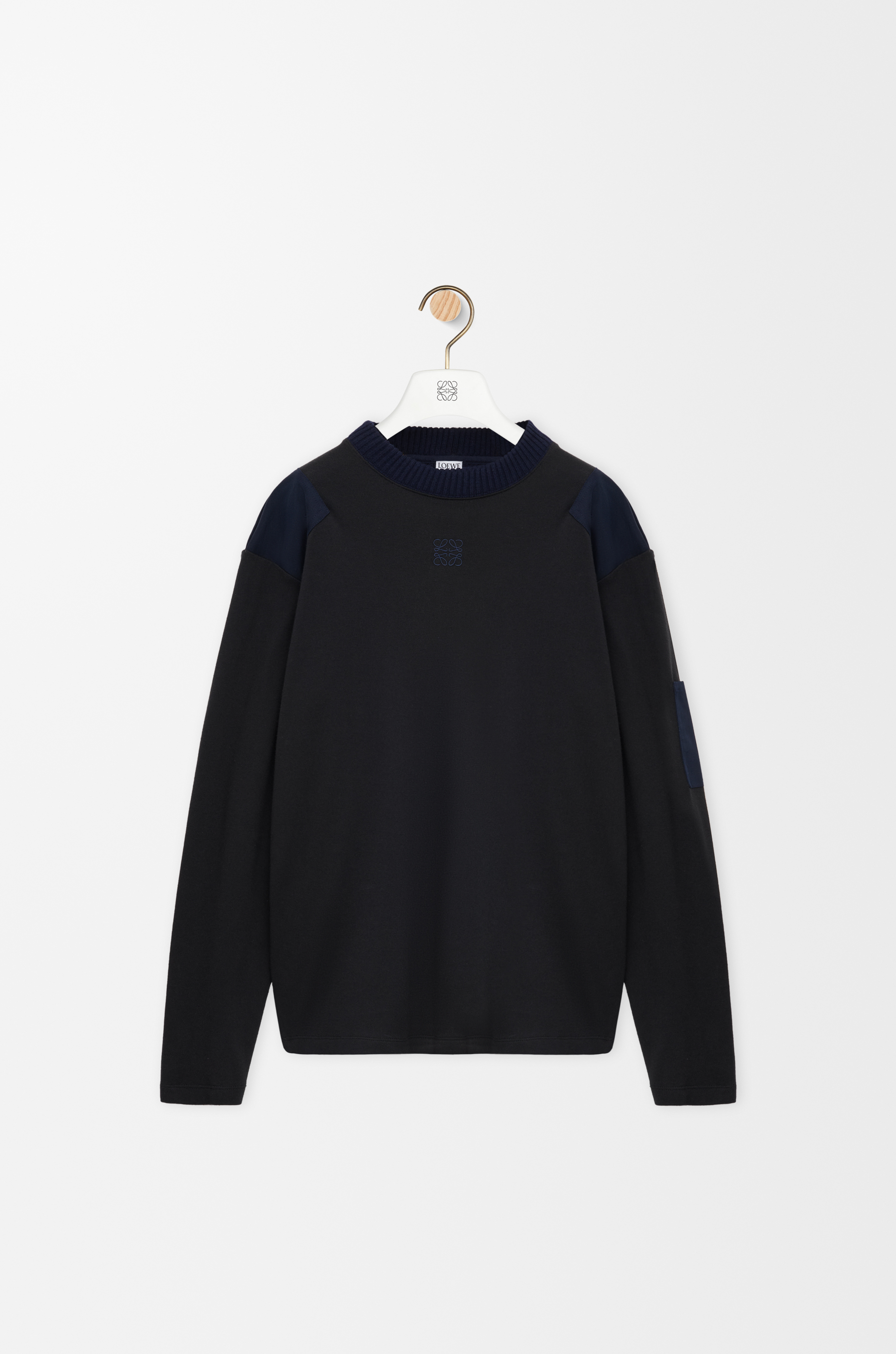 Long sleeve top in cotton blend Grey - LOEWE USA Official Website