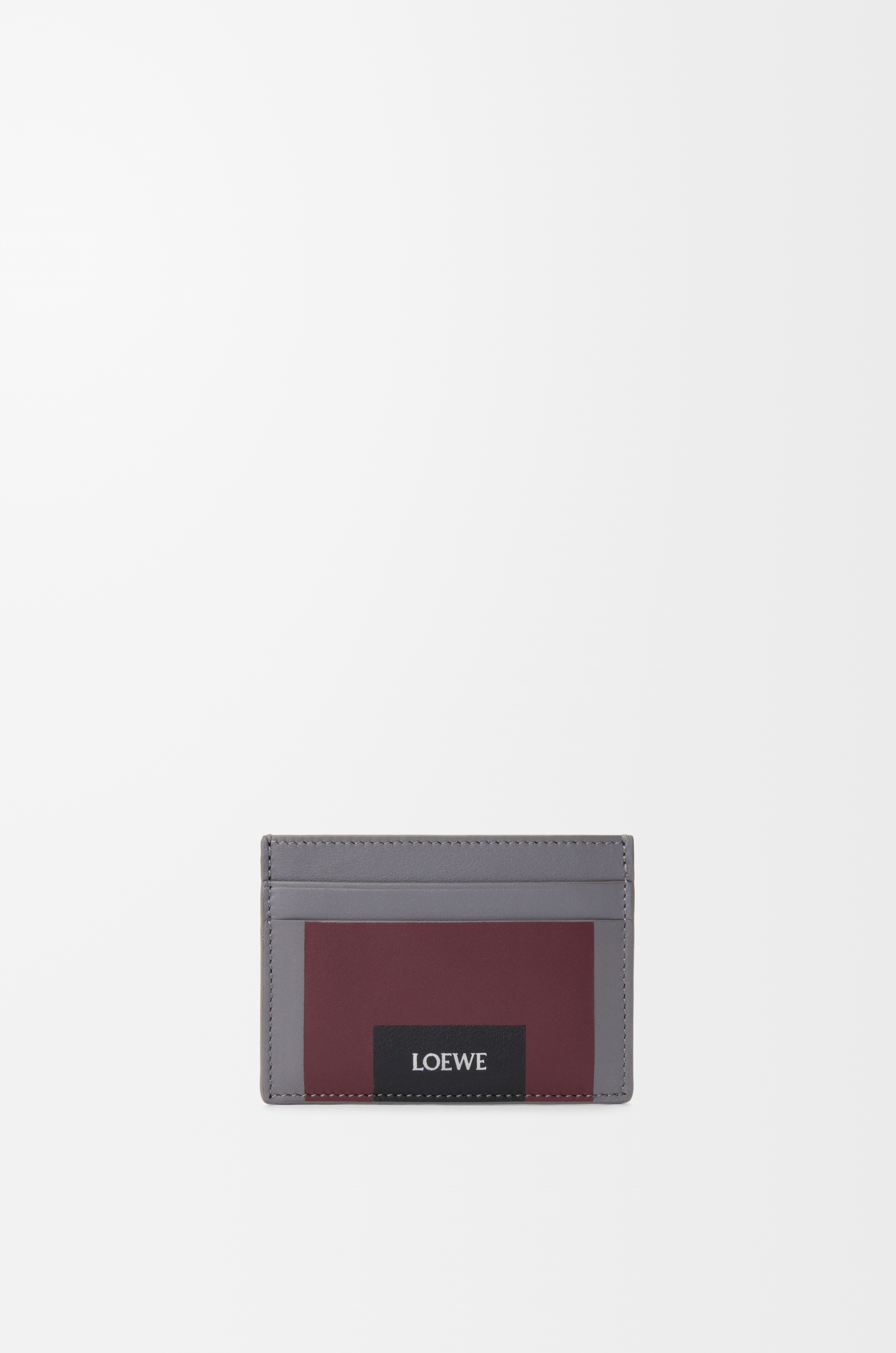 プレーン カードホルダー（ナパカーフ） グレー - LOEWE