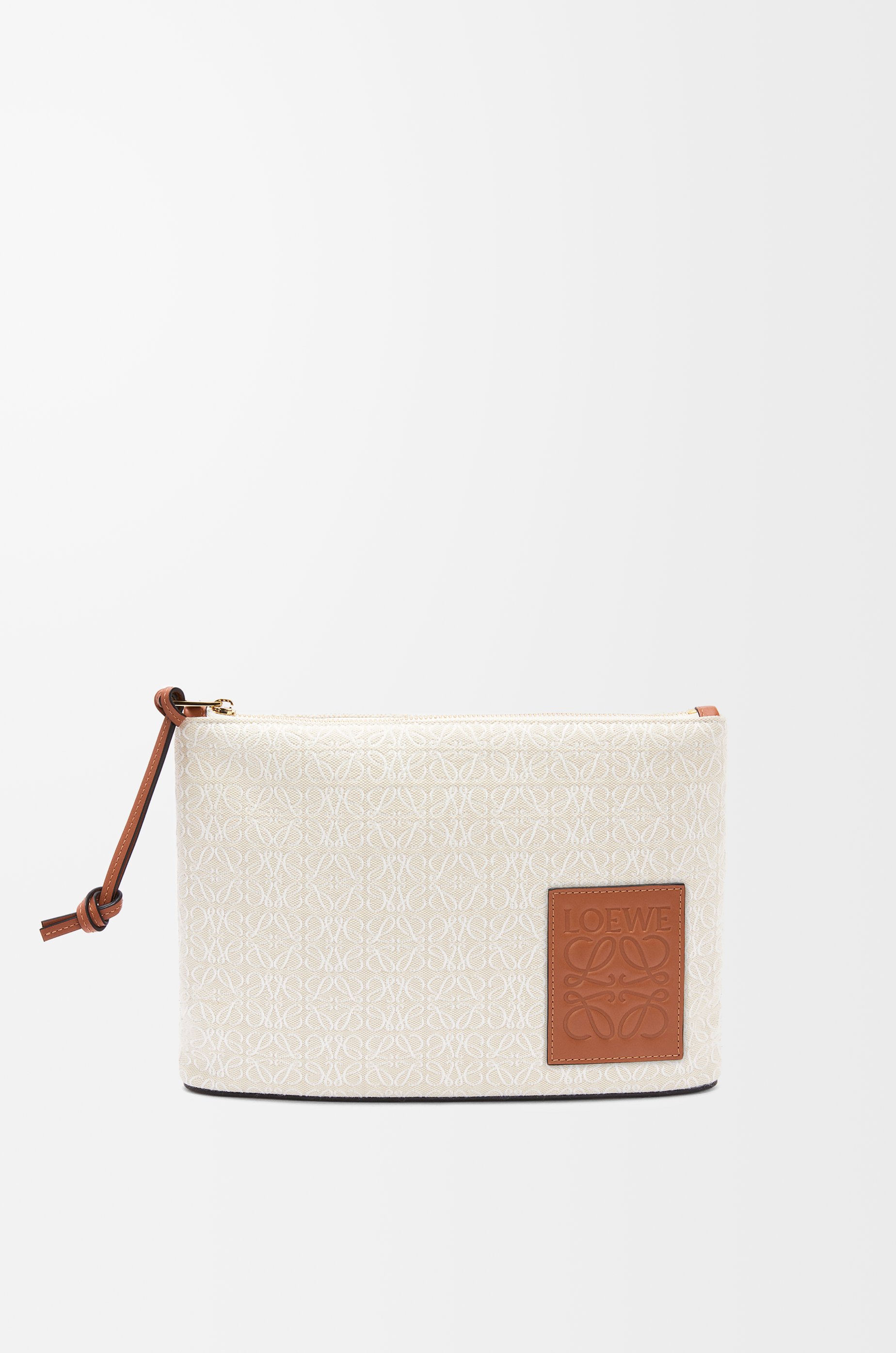 Anagram Jacquard Bag Strap in Beige - Loewe