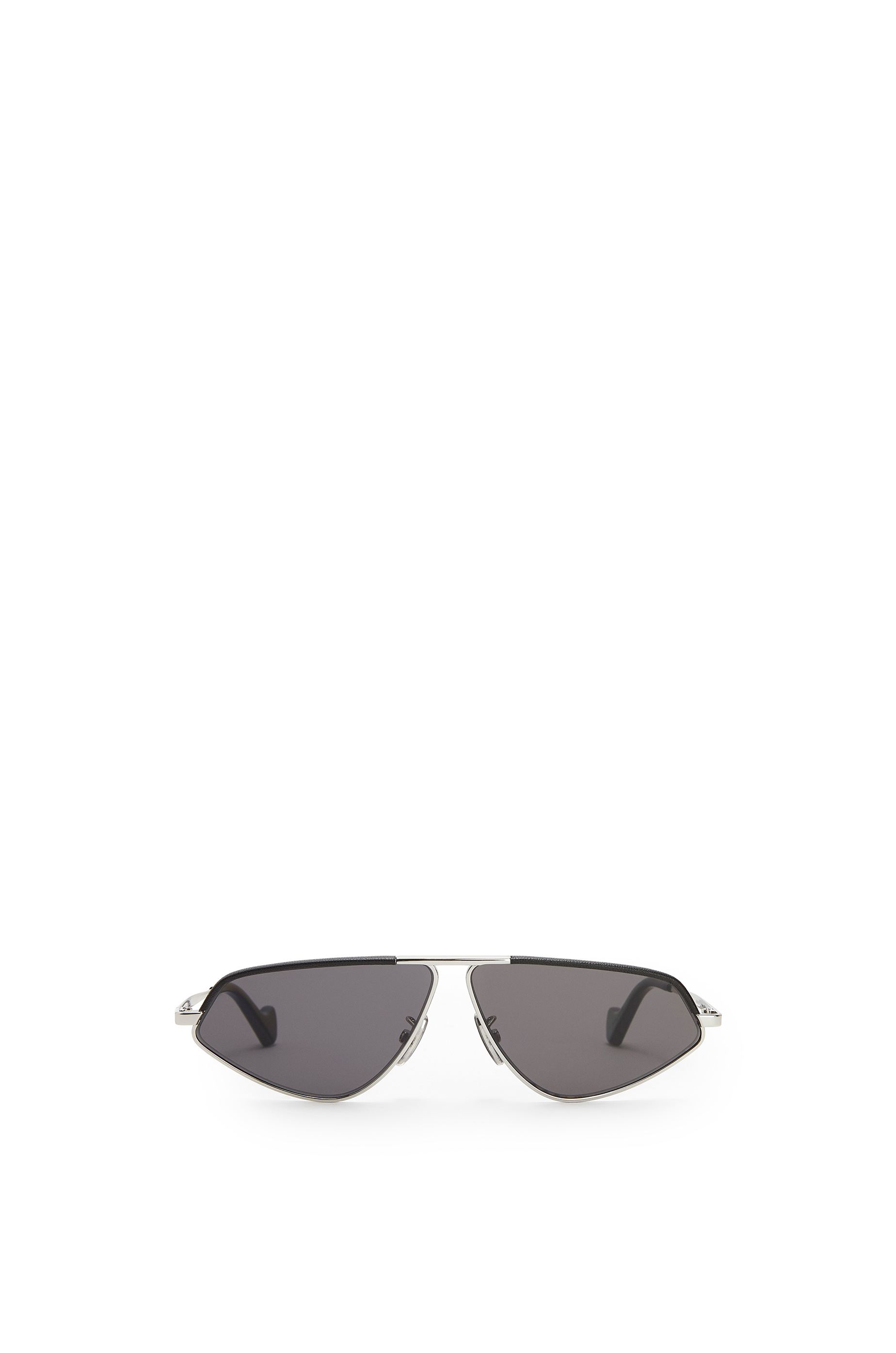 Leather geometric sunglasses Anthracite 