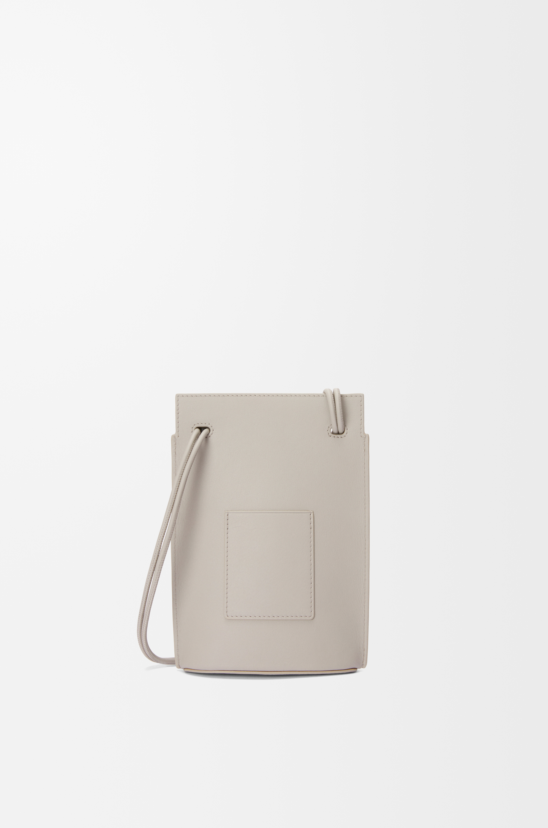 LOEWE Bolso Pebble Dice en piel de ternera Gris Valva