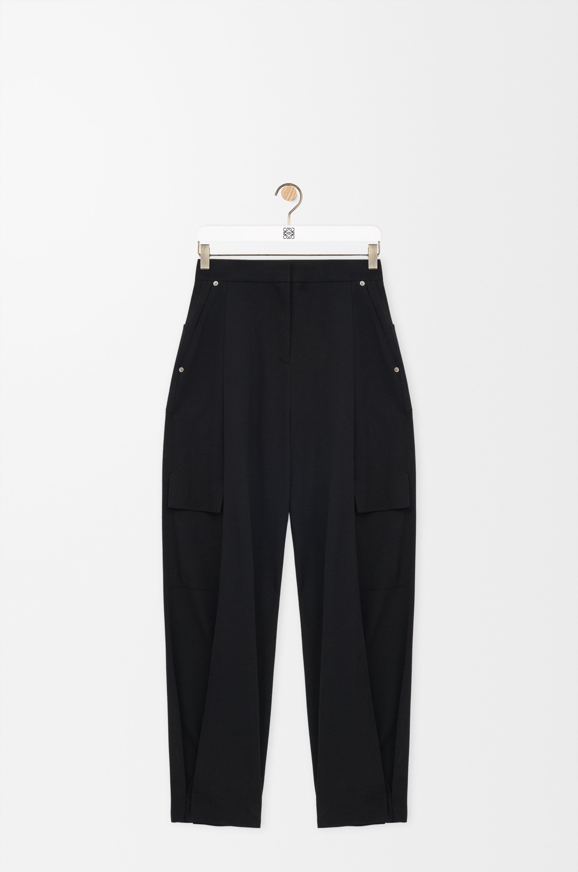 カーゴ トラウザーズ（ウール） ブラック - LOEWE Japan official website