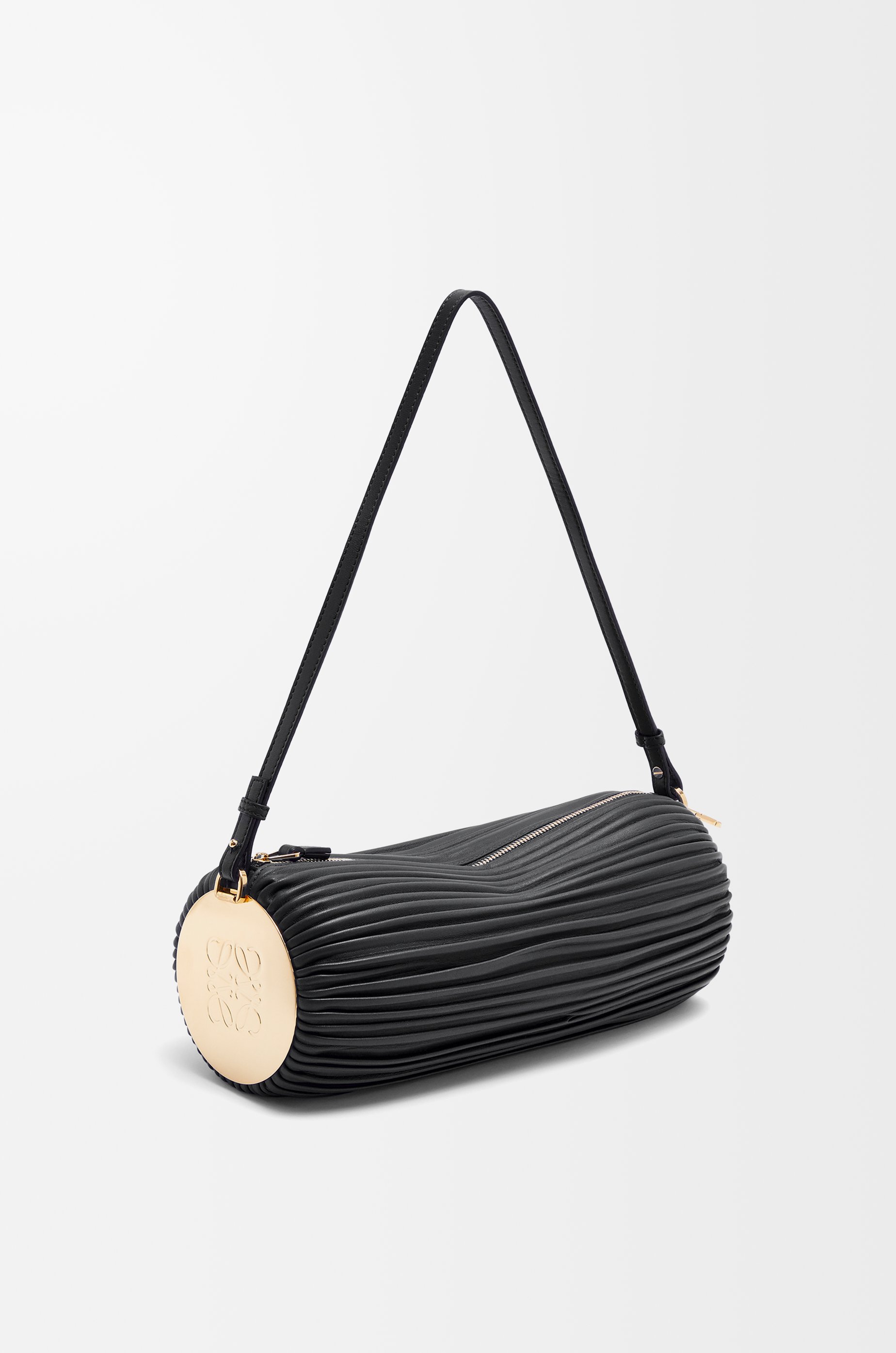 Bracelet Pouch in pleated nappa Black - LOEWE