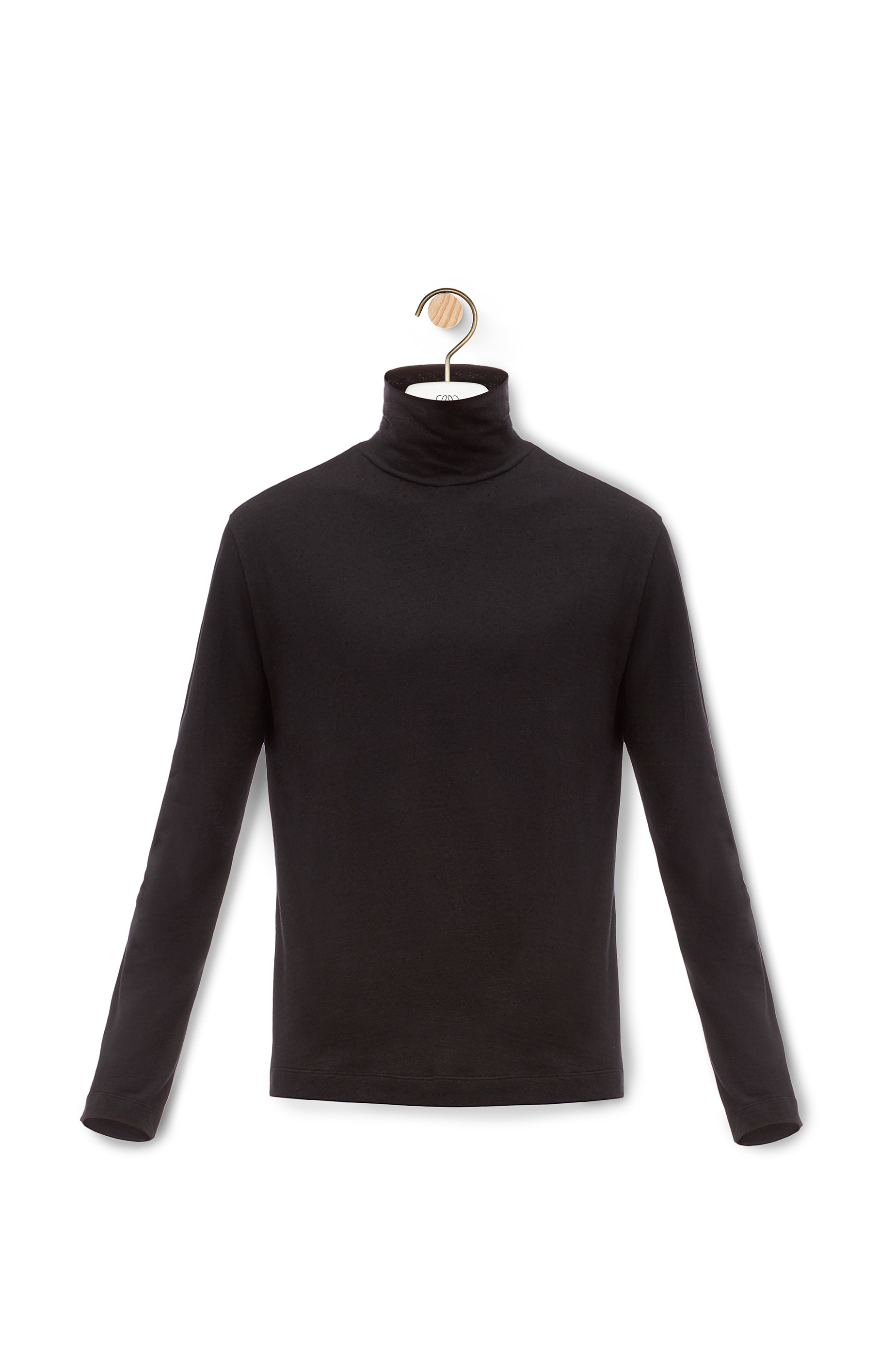 Long sleeve T-shirt in cotton and silk Black - LOEWE Long sleeve T-shirt in cotton and silk Black - LOEWE