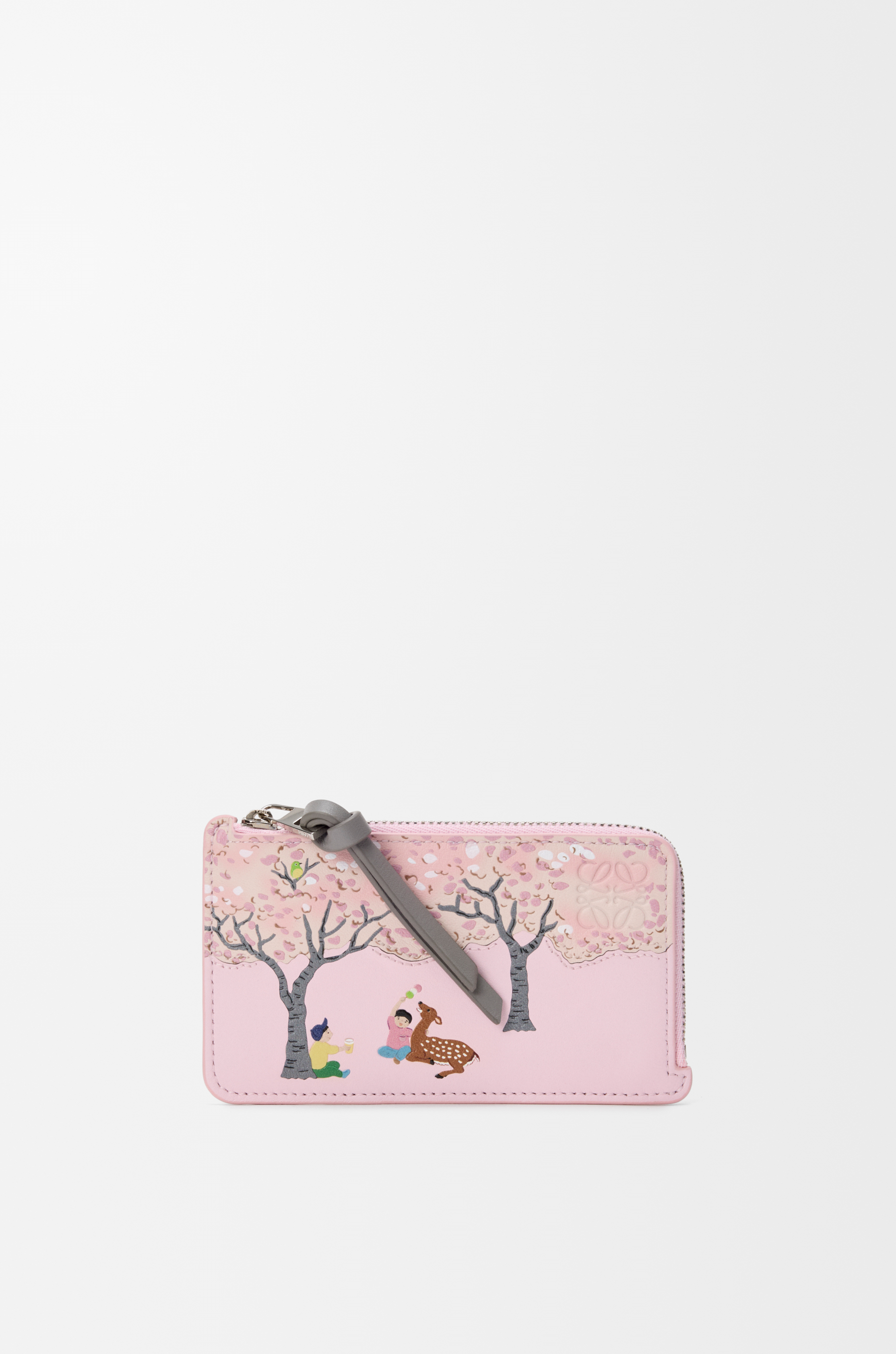 シカ コインカードホルダー（ナパカーフ） ピンク - LOEWE Japan