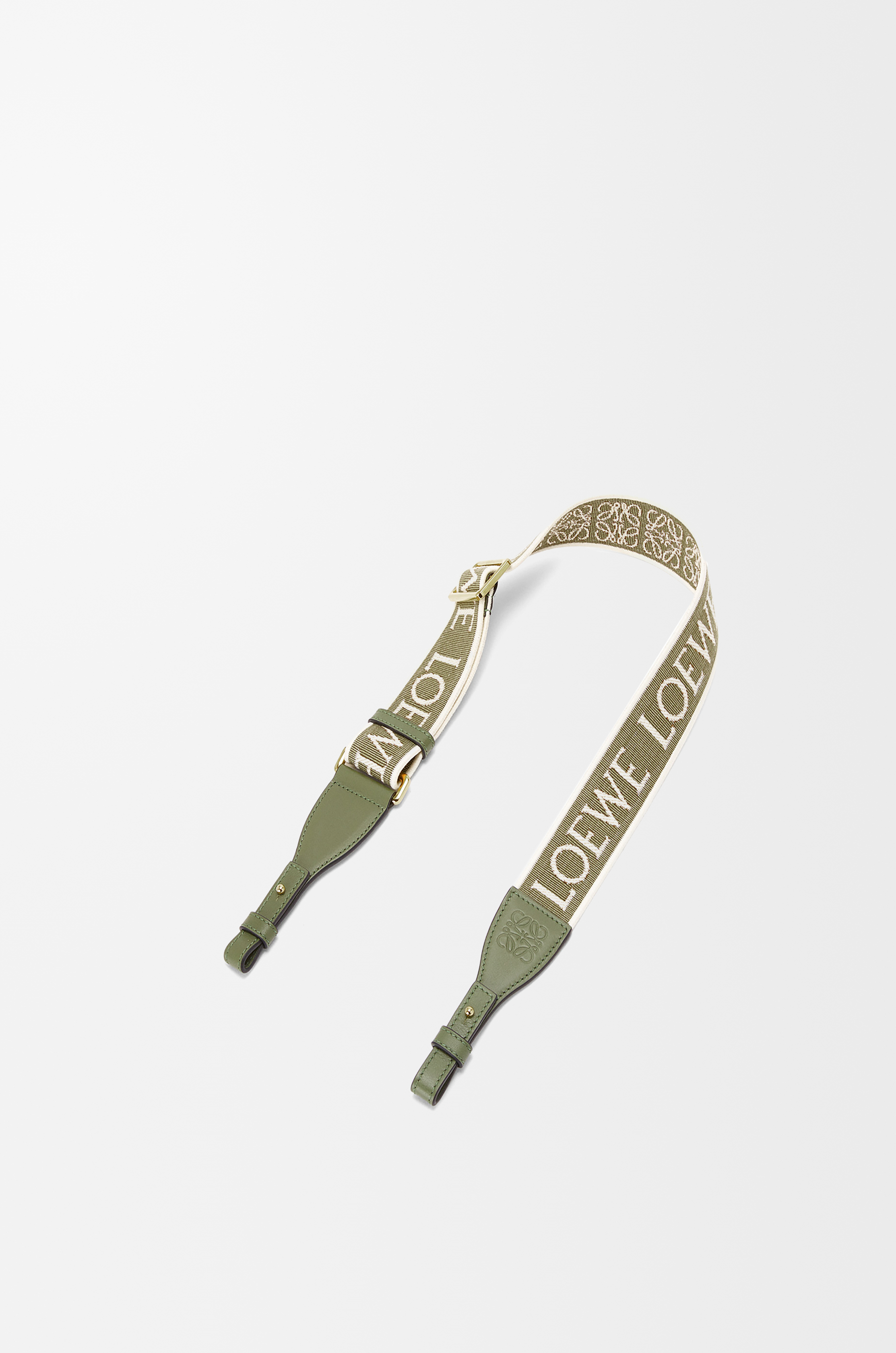 LOEWE green Jacquard Anagram Strap